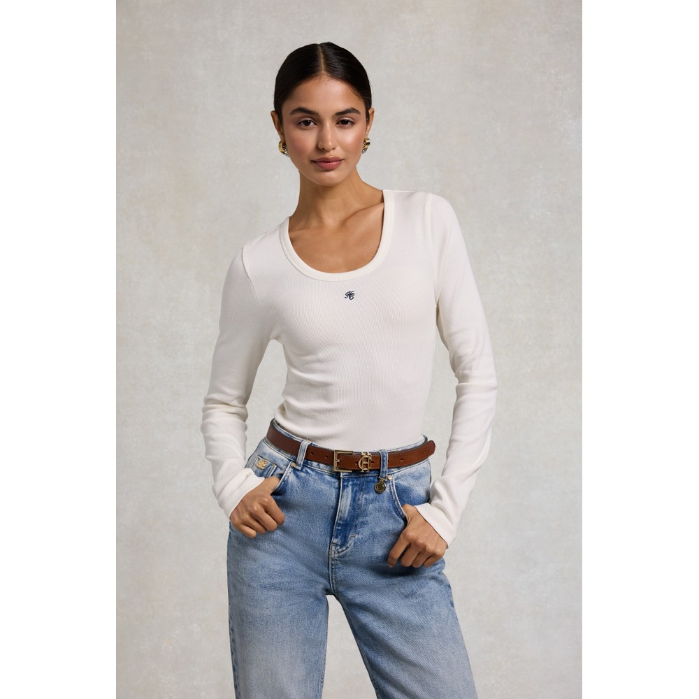 Rebecca Long Sleeve Ribbed Top Rebecca Long Sleeve Ribbed Top