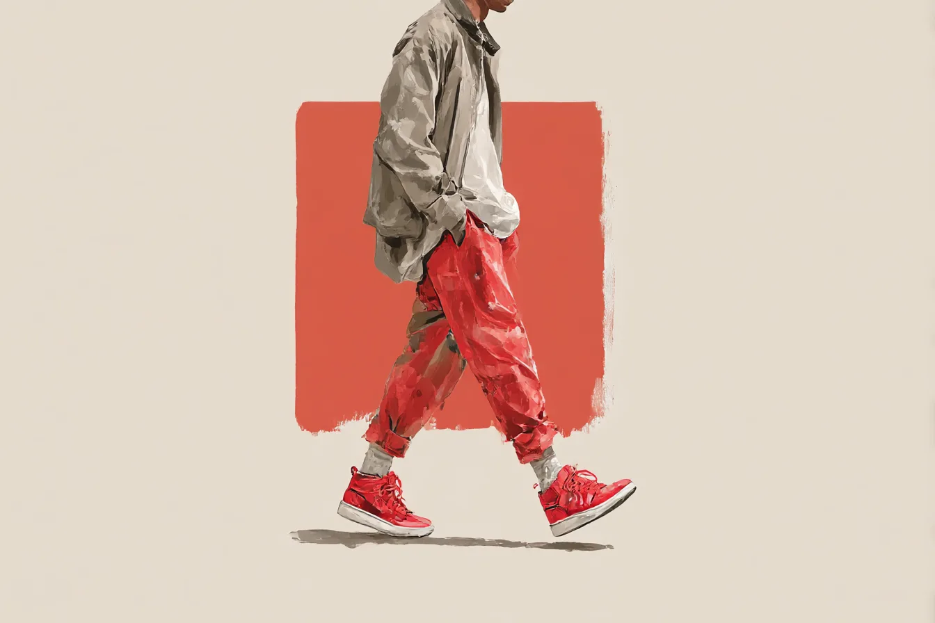 Red Trainers That Quietly Do the Heavy Lifting