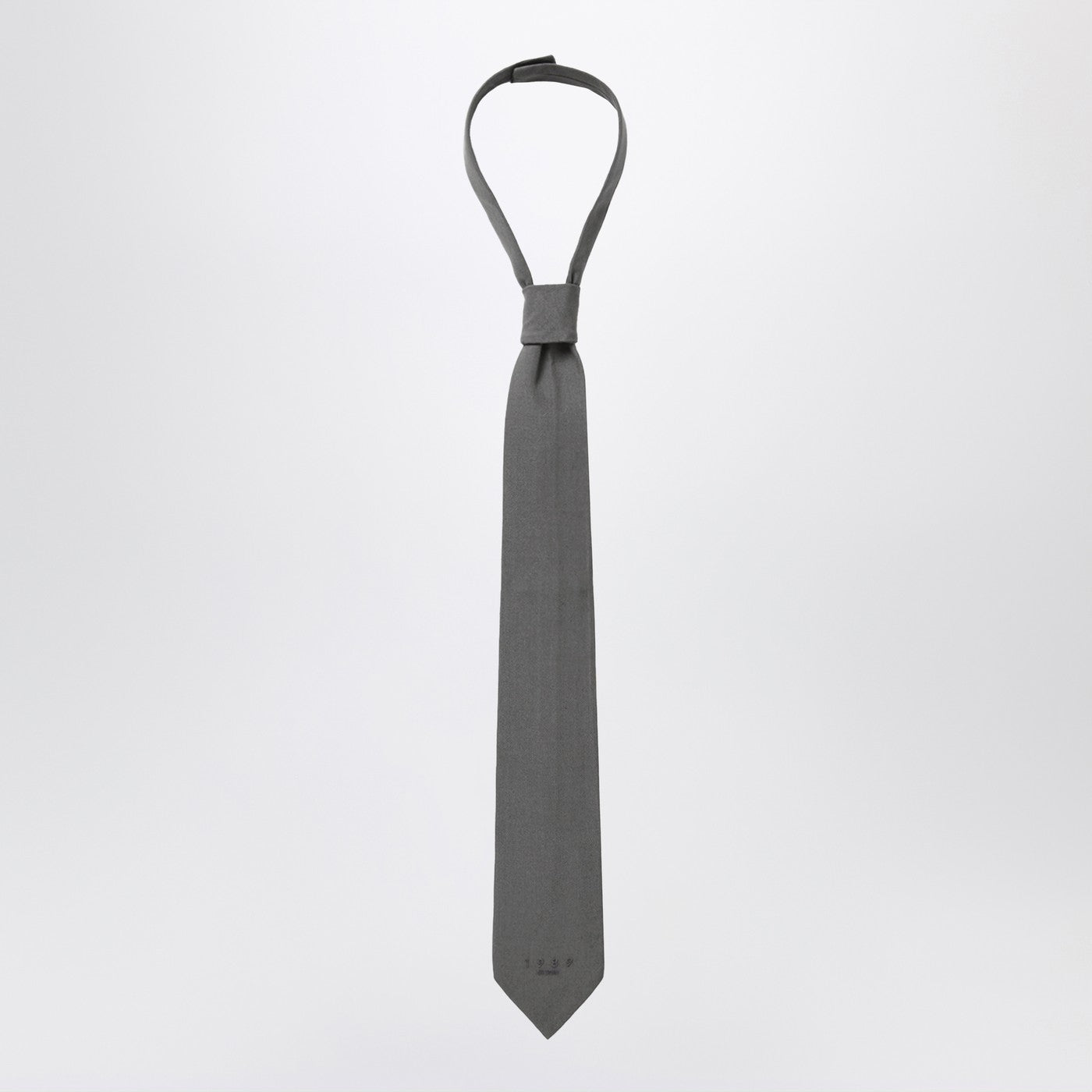 Dark grey woven tie Dark grey woven tie