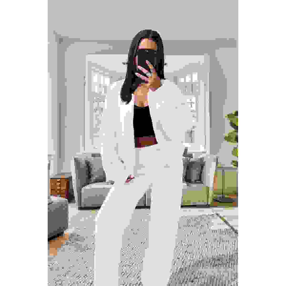 Stylish Oversized Fleece Tracksuit Set for Ultimate Comfort – Bleach Grey S Stylish Oversized Fleece Tracksuit Set for Ultimate Comfort – Bleach Grey S