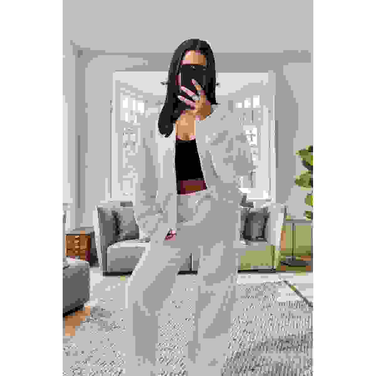 Stylish Oversized Fleece Tracksuit Set for Ultimate Comfort – Beige SM Stylish Oversized Fleece Tracksuit Set for Ultimate Comfort – Beige SM