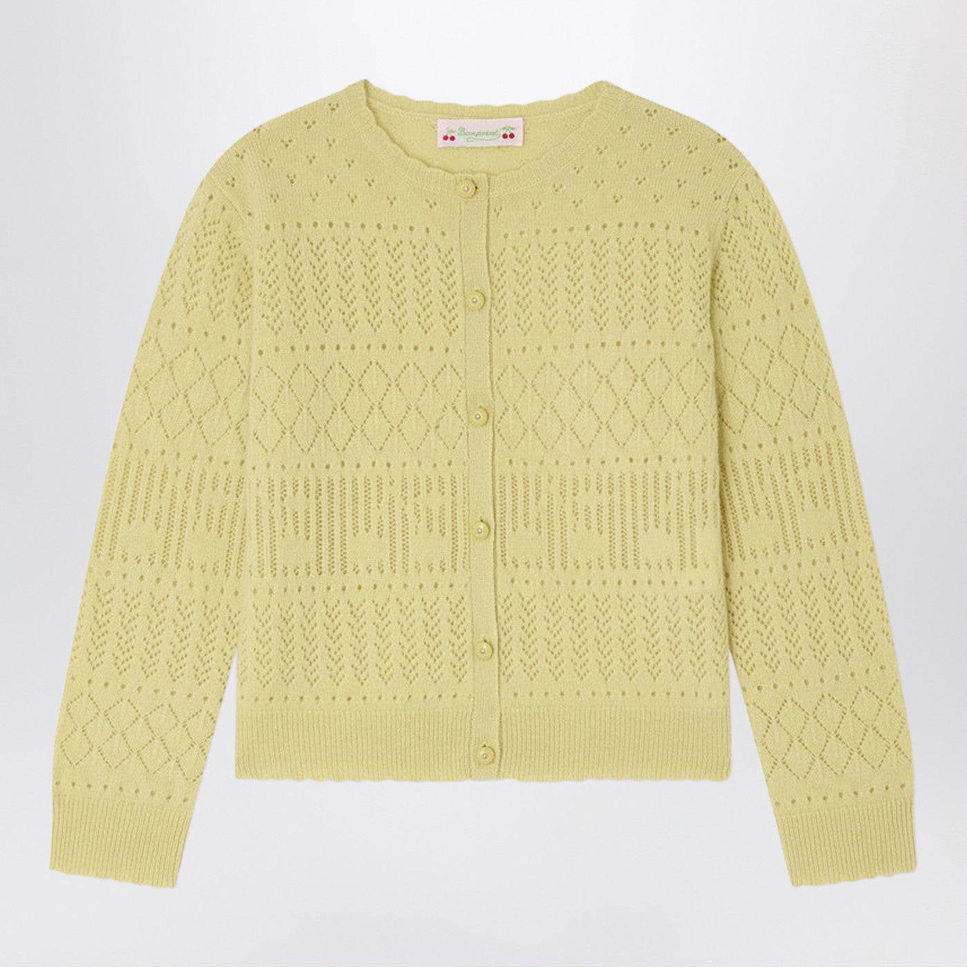Enza light green cashmere cardigan Enza light green cashmere cardigan