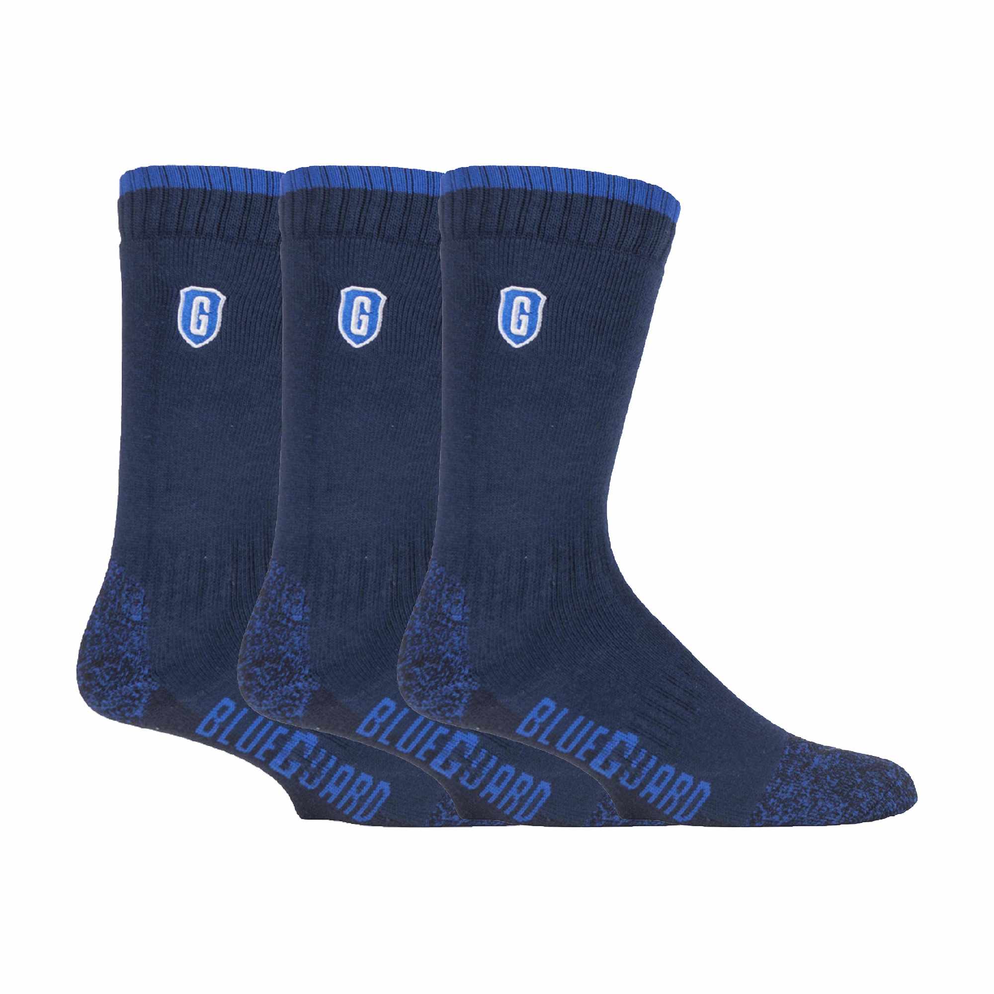 Pack Mens Ultra Durable Work Socks: Heavy Duty for Steel Toe Boots – – Blue Pack Mens Ultra Durable Work Socks: Heavy Duty for Steel Toe Boots – – Blue