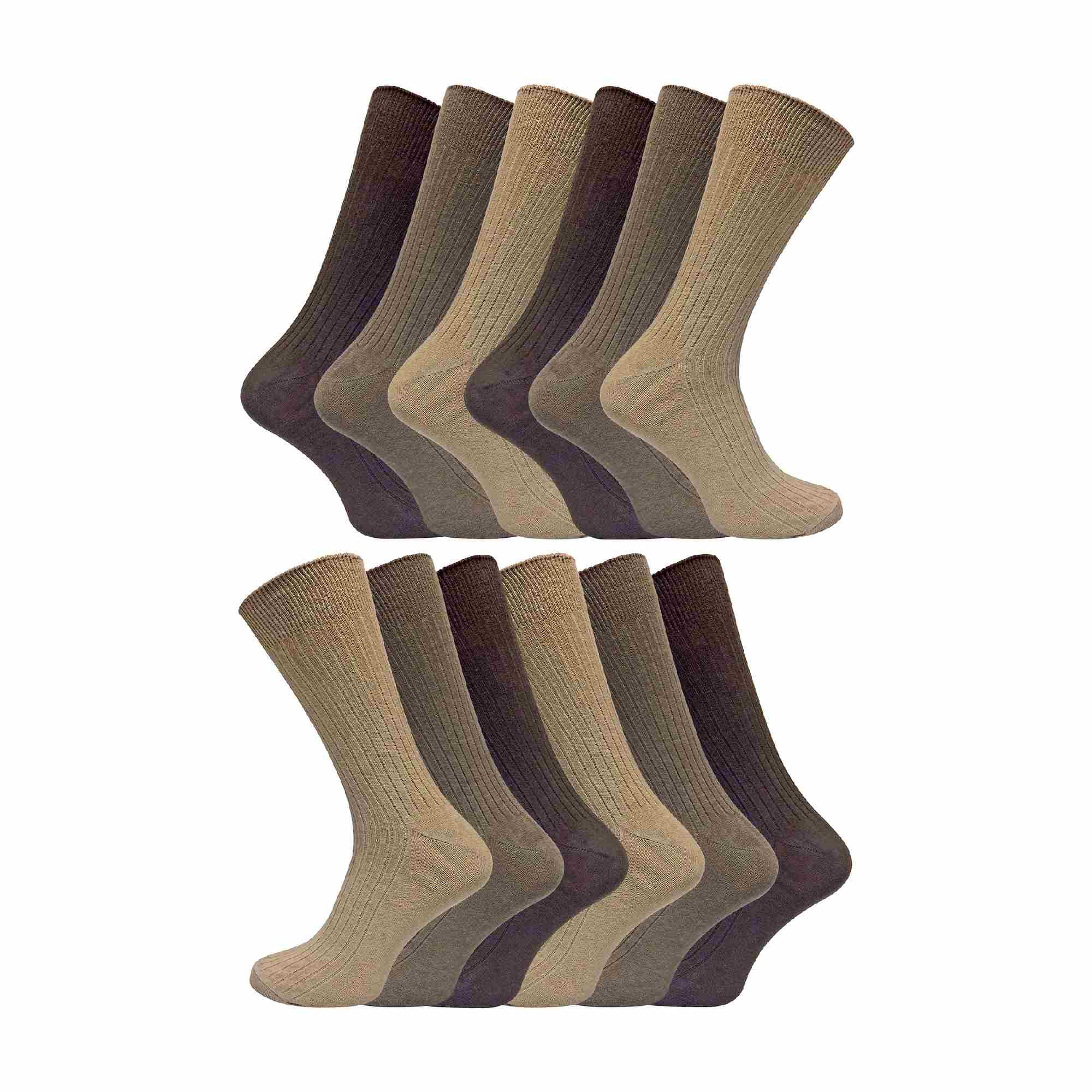 Mens Thin Soft Cotton Plain Coloured Socks Multipack Options – – SE Brown Pack Mens Thin Soft Cotton Plain Coloured Socks Multipack Options – – SE Brown Pack