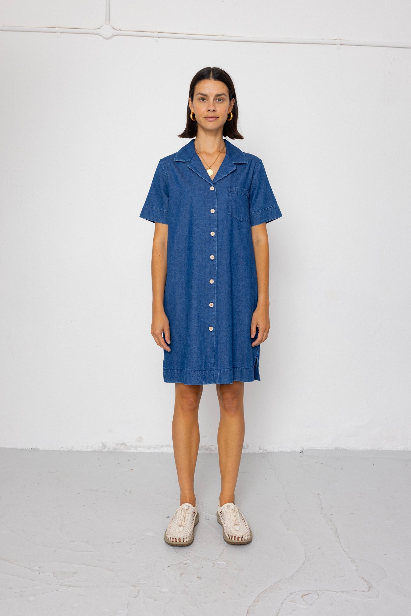 Shirt Dress – Indigo Denim Shirt Dress – Indigo Denim