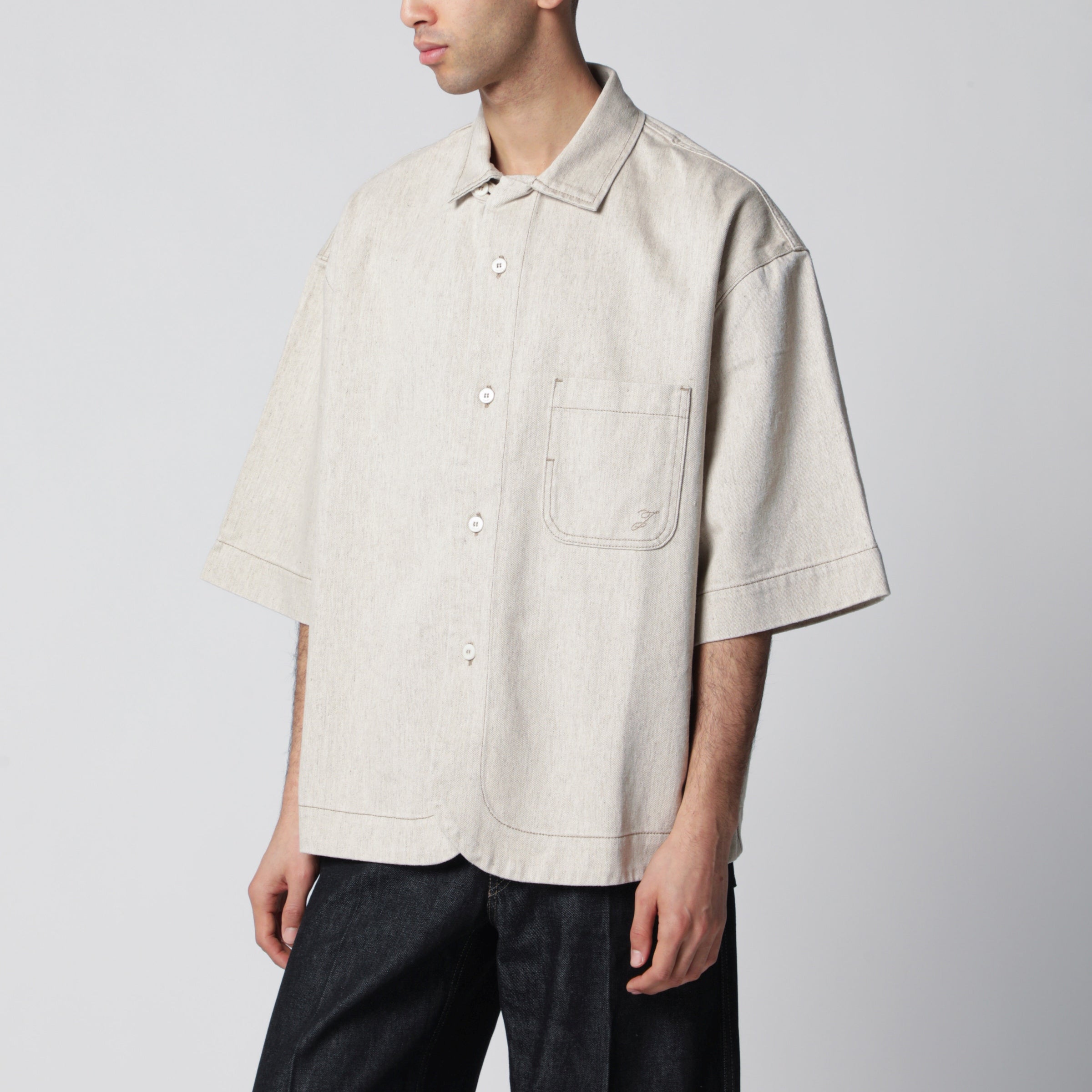 Paysan de-Nîmes light beige denim shirt Paysan de-Nîmes light beige denim shirt