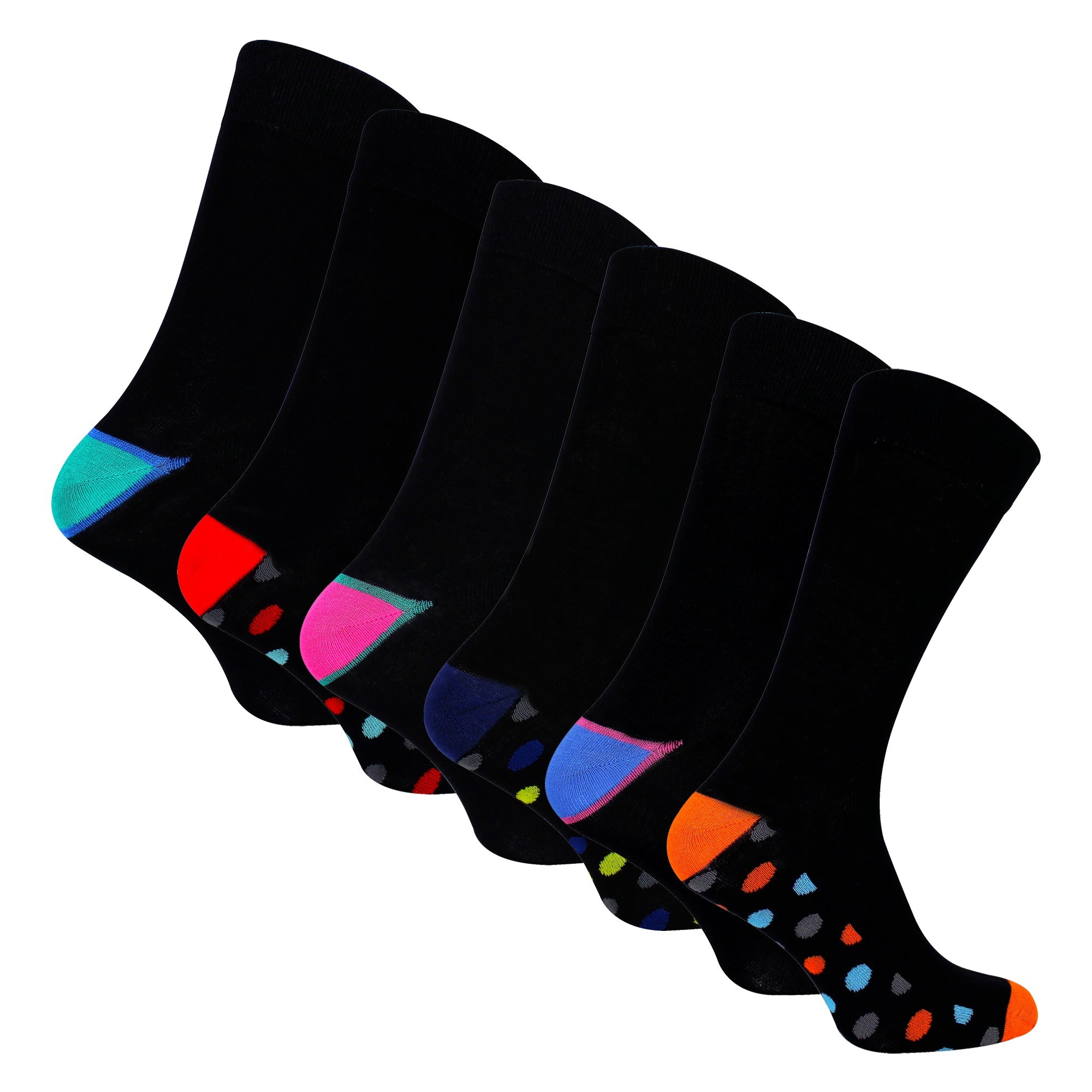 Pack Mens Bamboo Design Socks – Soft Breathable Everyday Patterned Fit – – Heel & Toe Pack Mens Bamboo Design Socks – Soft Breathable Everyday Patterned Fit – – Heel & Toe
