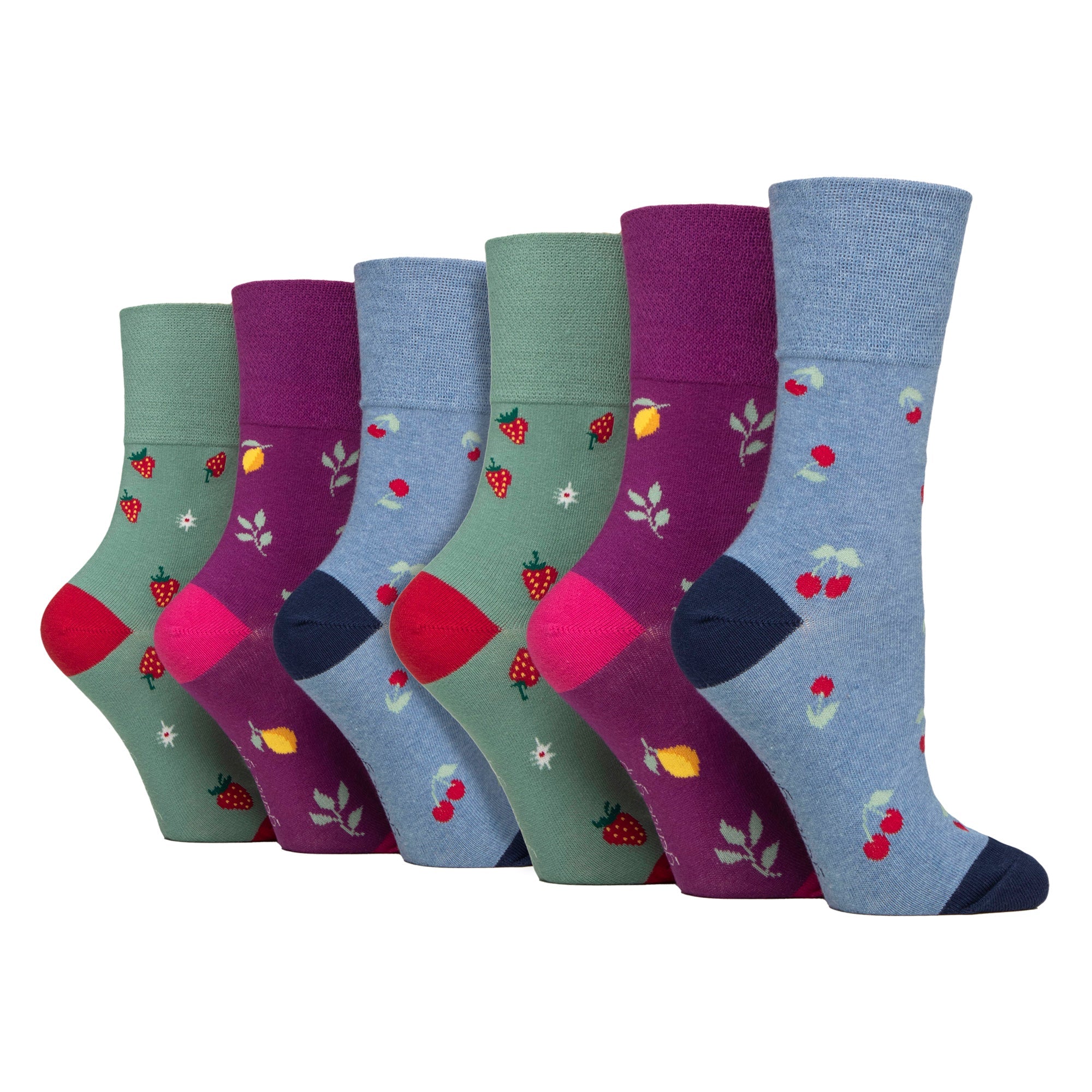 Pairs Ladies NON ELASTIC Cotton Rich Wildlife Dogs Cats Patterned Socks – – Fruits Pairs Ladies NON ELASTIC Cotton Rich Wildlife Dogs Cats Patterned Socks – – Fruits