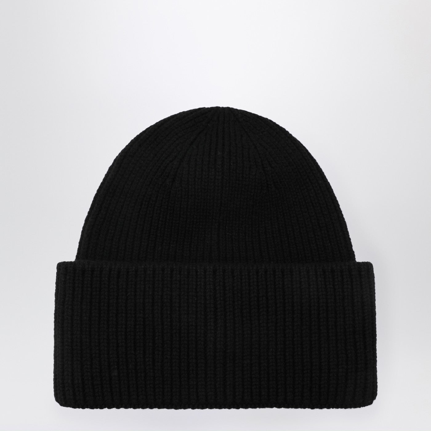 Black wool and cashmere beanie Black wool and cashmere beanie