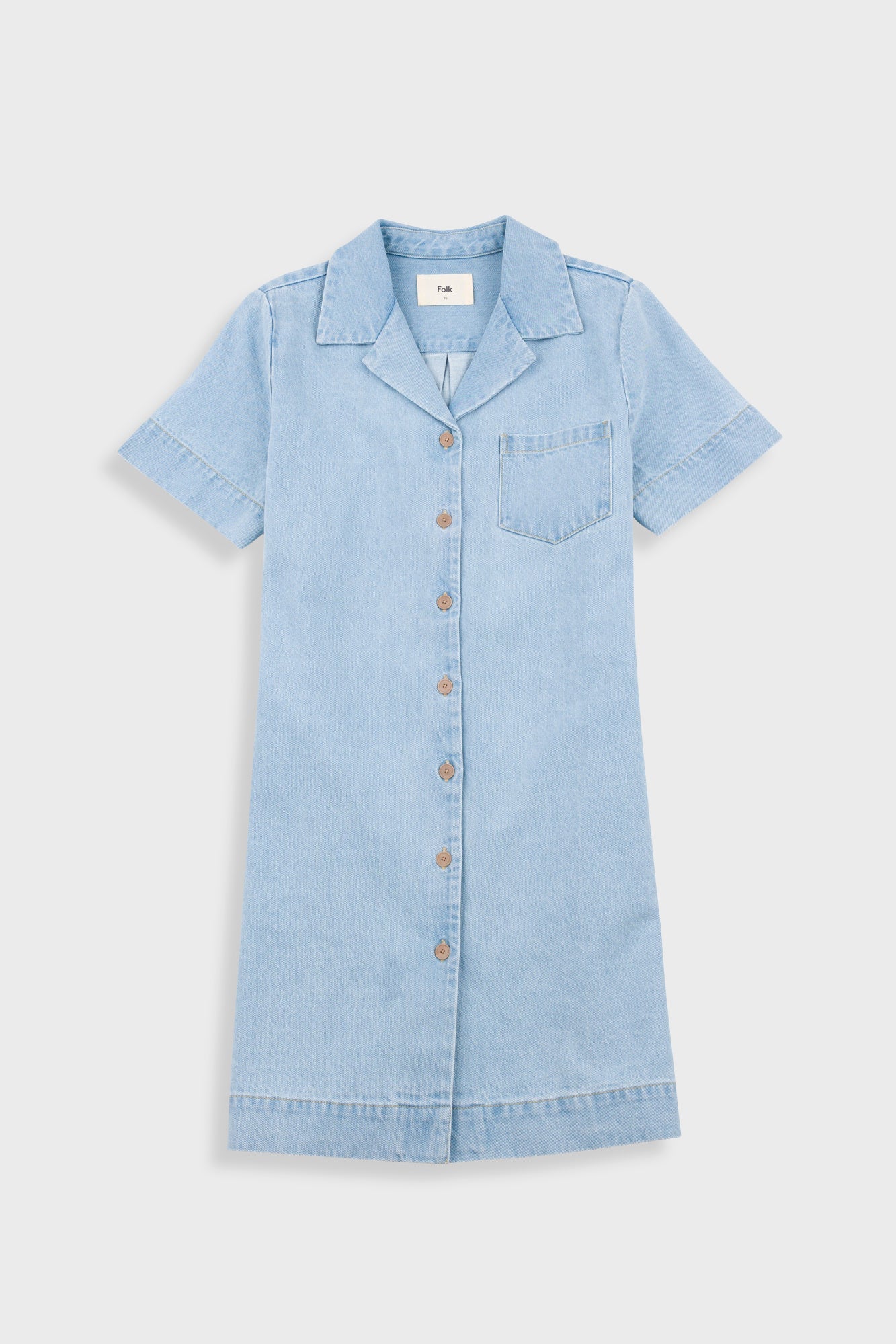 Shirt Dress – Heavy Bleach Denim Shirt Dress – Heavy Bleach Denim