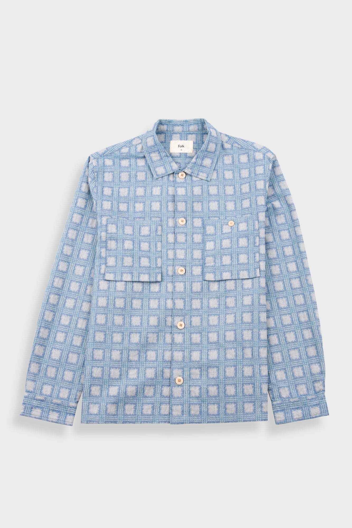 Patch Overshirt – Blue Tile Tapestry Patch Overshirt – Blue Tile Tapestry