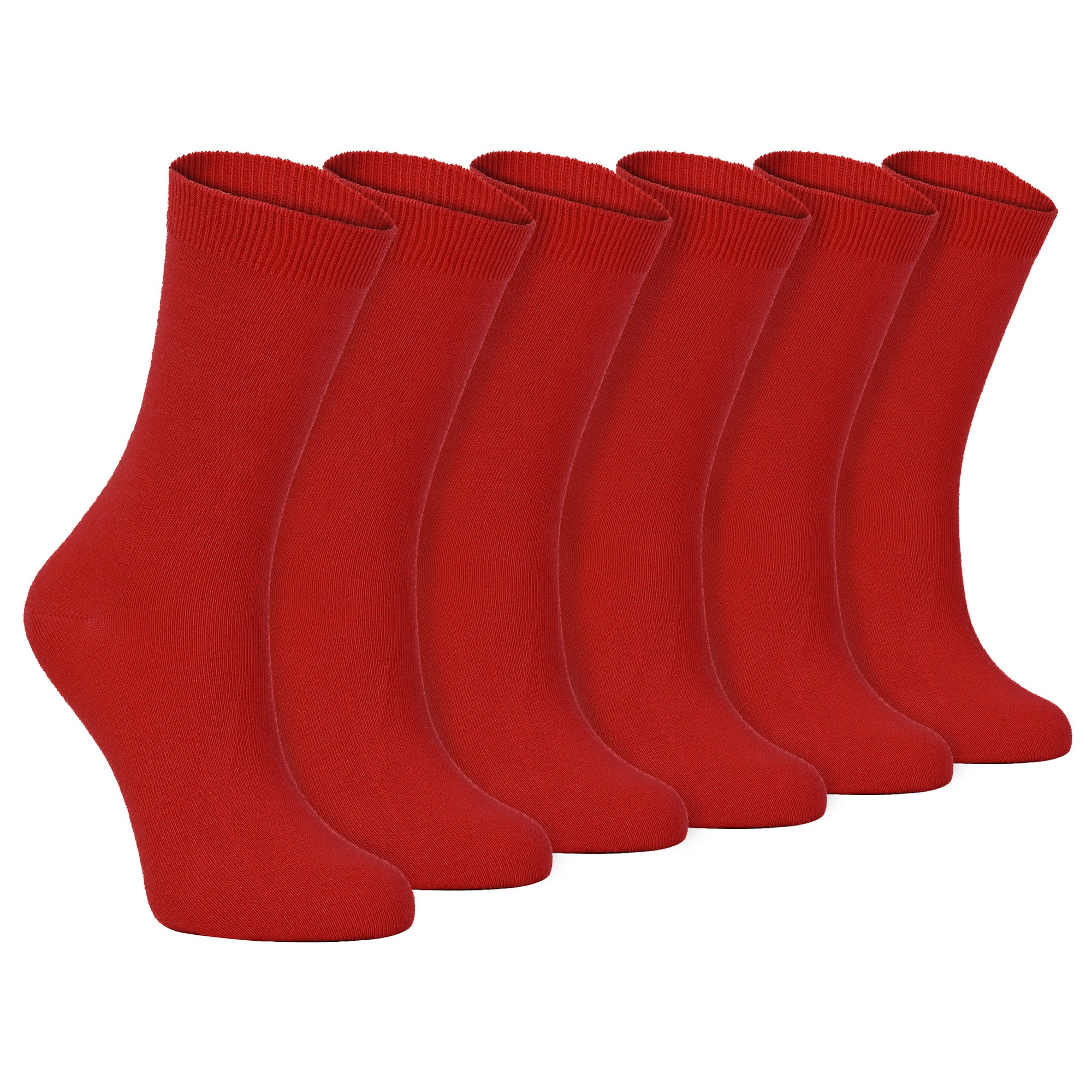 Ladies Plain Coloured Cotton Rich Dress Socks Multipack Options – – Red Pack Ladies Plain Coloured Cotton Rich Dress Socks Multipack Options – – Red Pack