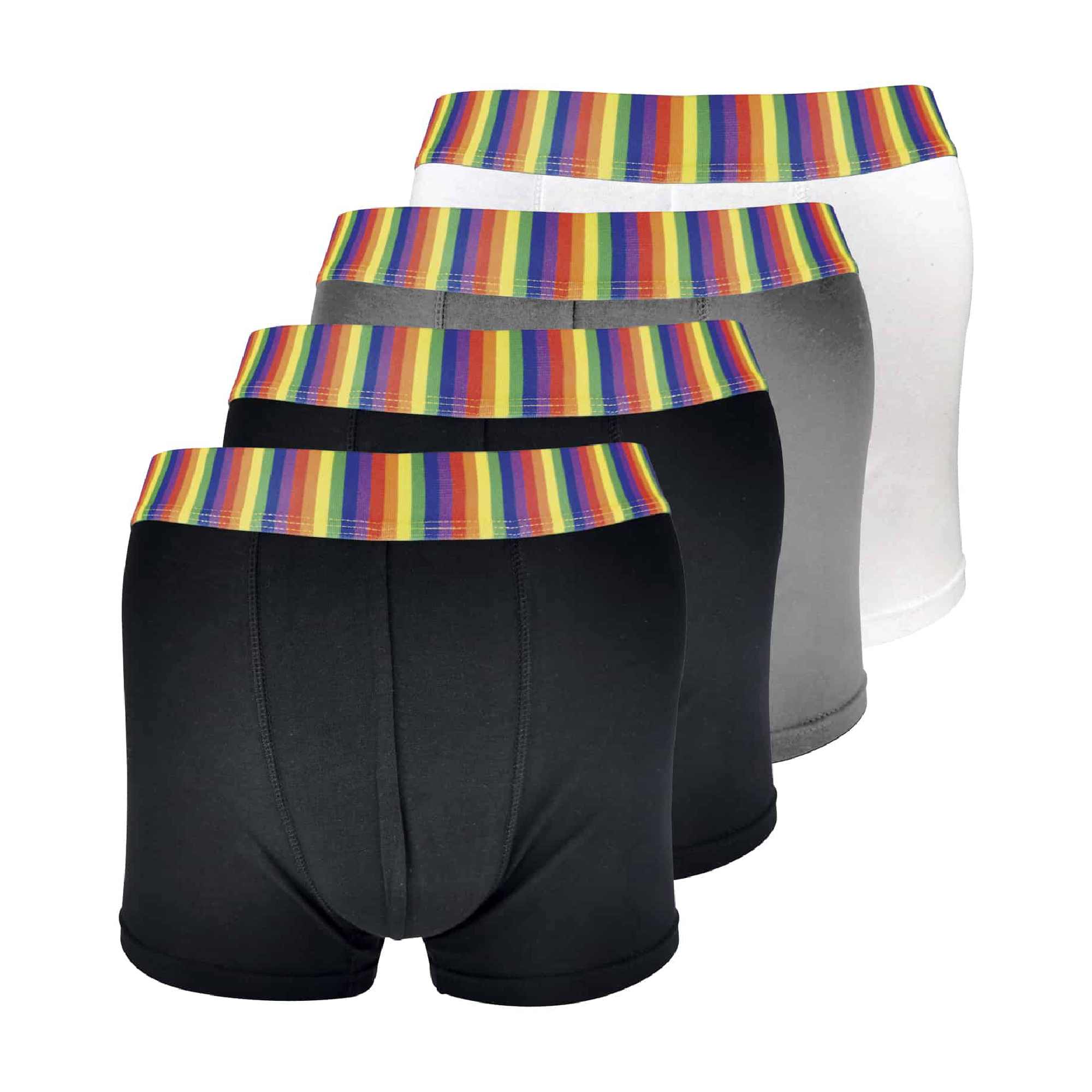Pack Mens Cotton Novelty Striped Rainbow Boxer Shorts Underwear – S Rainbow Pack Mens Cotton Novelty Striped Rainbow Boxer Shorts Underwear – S Rainbow