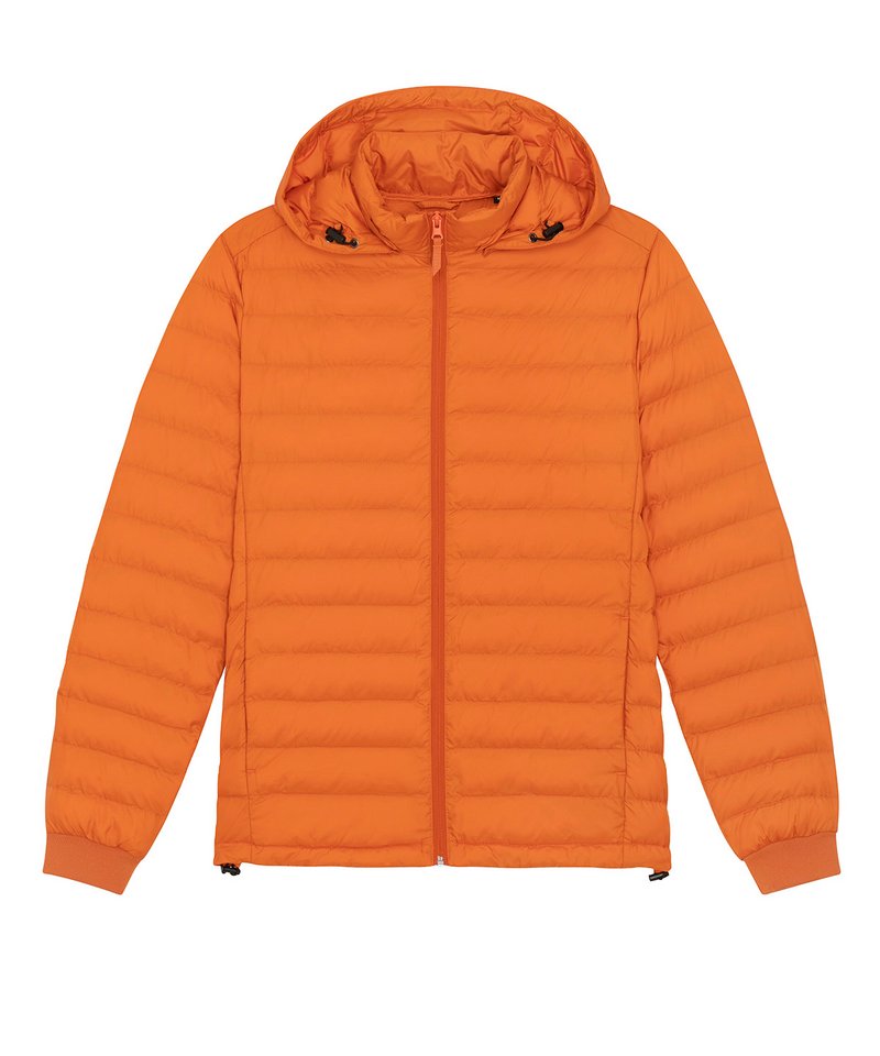 Recycled Polyester Puffer Jacket: Mens – Flame Orange Recycled Polyester Puffer Jacket: Mens – Flame Orange
