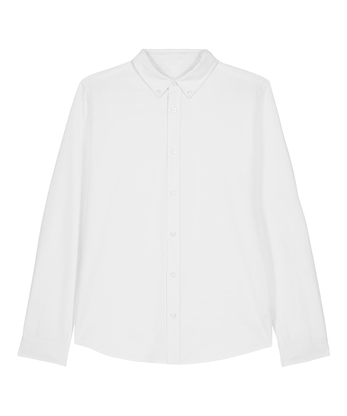 Organic Cotton Oxford Long Sleeve Shirt: Mens – White Organic Cotton Oxford Long Sleeve Shirt: Mens – White