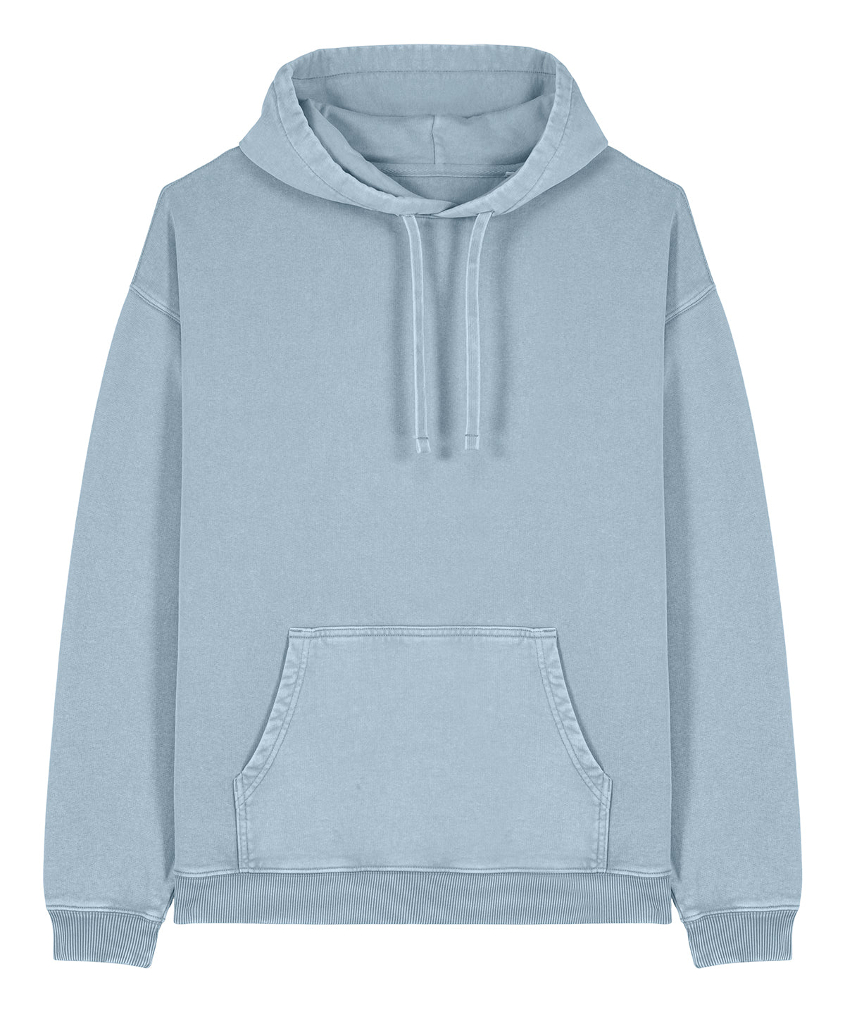 Organic Heavy Oversized Vintage Hoodie: Unisex – L Garment Dyed Blue Stone Organic Heavy Oversized Vintage Hoodie: Unisex – L Garment Dyed Blue Stone