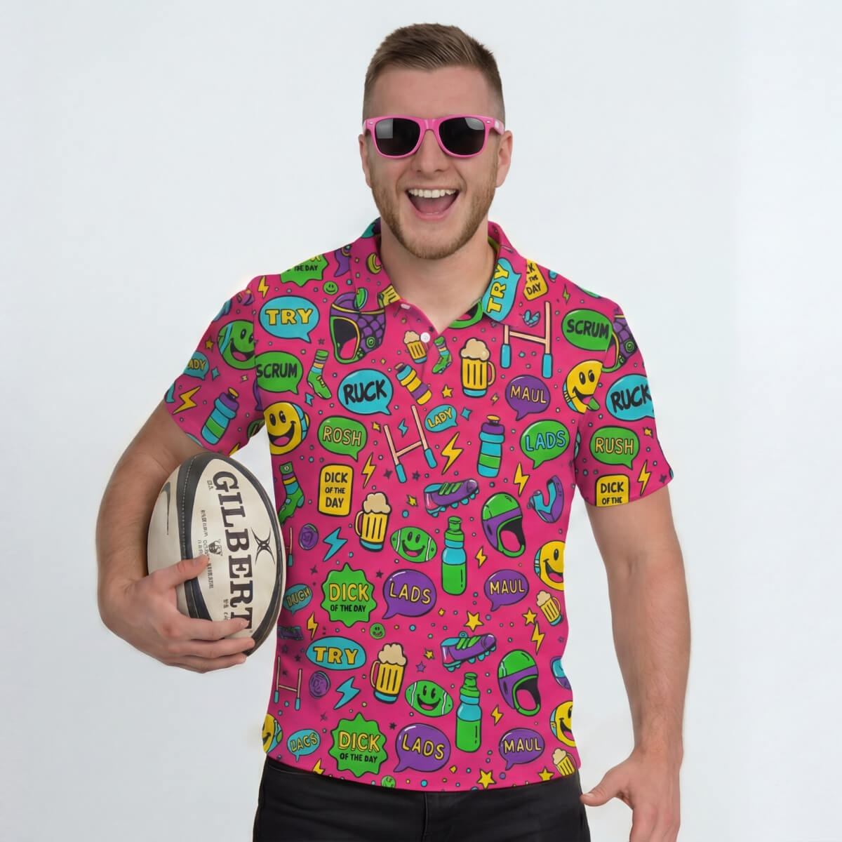 Scrum On My Face Rugby Polo Shirt – Scrum On My Face Rugby Polo Shirt –