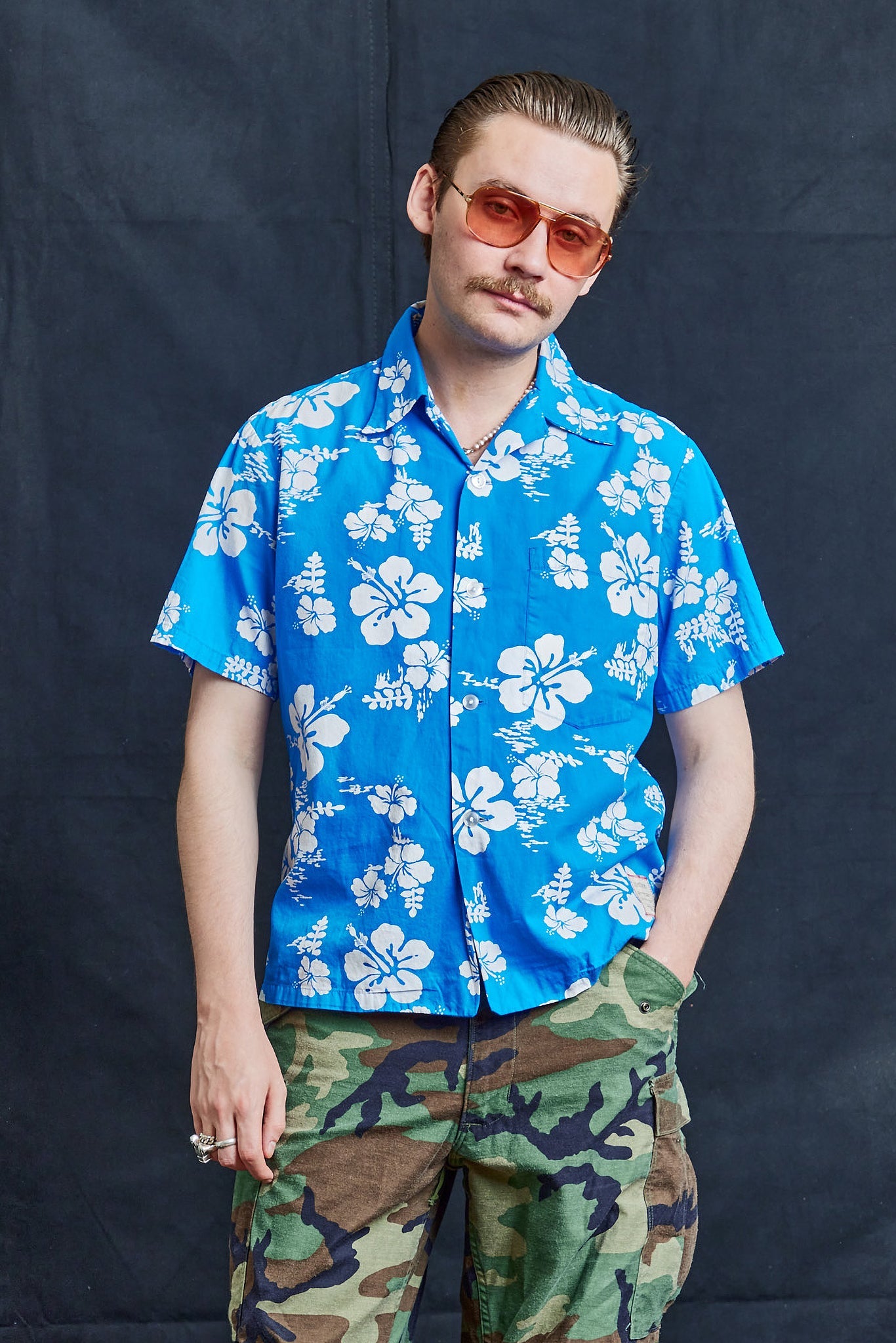 Lei Blue Hawaiian Shirt Lei Blue Hawaiian Shirt