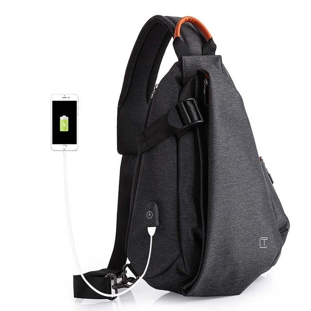Multifunction Fashion Men Crossbody Bags Chest Pack Messengers Bag Waterproof Shoulder Bag with B Charging Port, Black-L – Black-L Black-L Multifunction Fashion Men Crossbody Bags Chest Pack Messengers Bag Waterproof Shoulder Bag with B Charging Port, Black-L – Black-L Black-L
