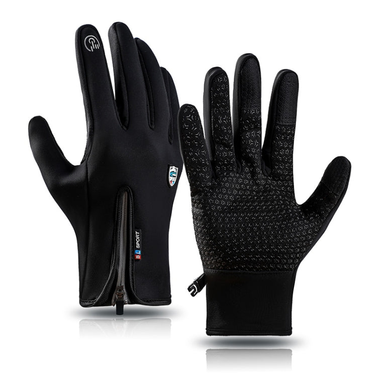 A Cycling Gloves Touch Screen Windproof Waterproof Sport Keep Warm Gloves, M, L, – L Black A Cycling Gloves Touch Screen Windproof Waterproof Sport Keep Warm Gloves, M, L, – L Black