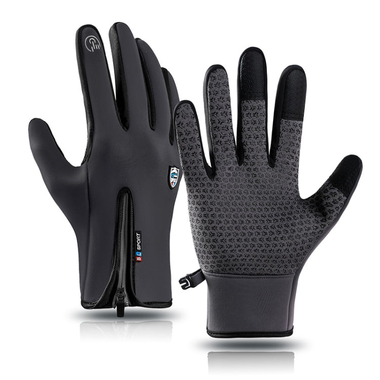 A Cycling Gloves Touch Screen Windproof Waterproof Sport Keep Warm Gloves, M, L, – Gray A Cycling Gloves Touch Screen Windproof Waterproof Sport Keep Warm Gloves, M, L, – Gray