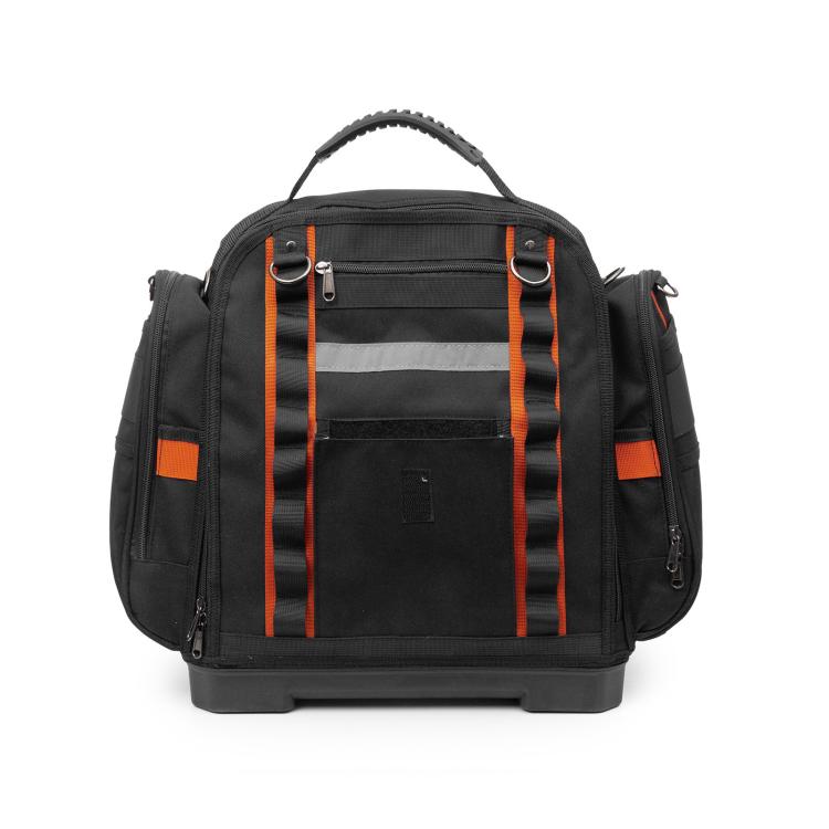 Durable Oxford Fabric Tool Tote Bag with Hard Bottom Portable Storage for Hand Tools, Testers, Measuring Instruments Durable Oxford Fabric Tool Tote Bag with Hard Bottom Portable Storage for Hand Tools, Testers, Measuring Instruments