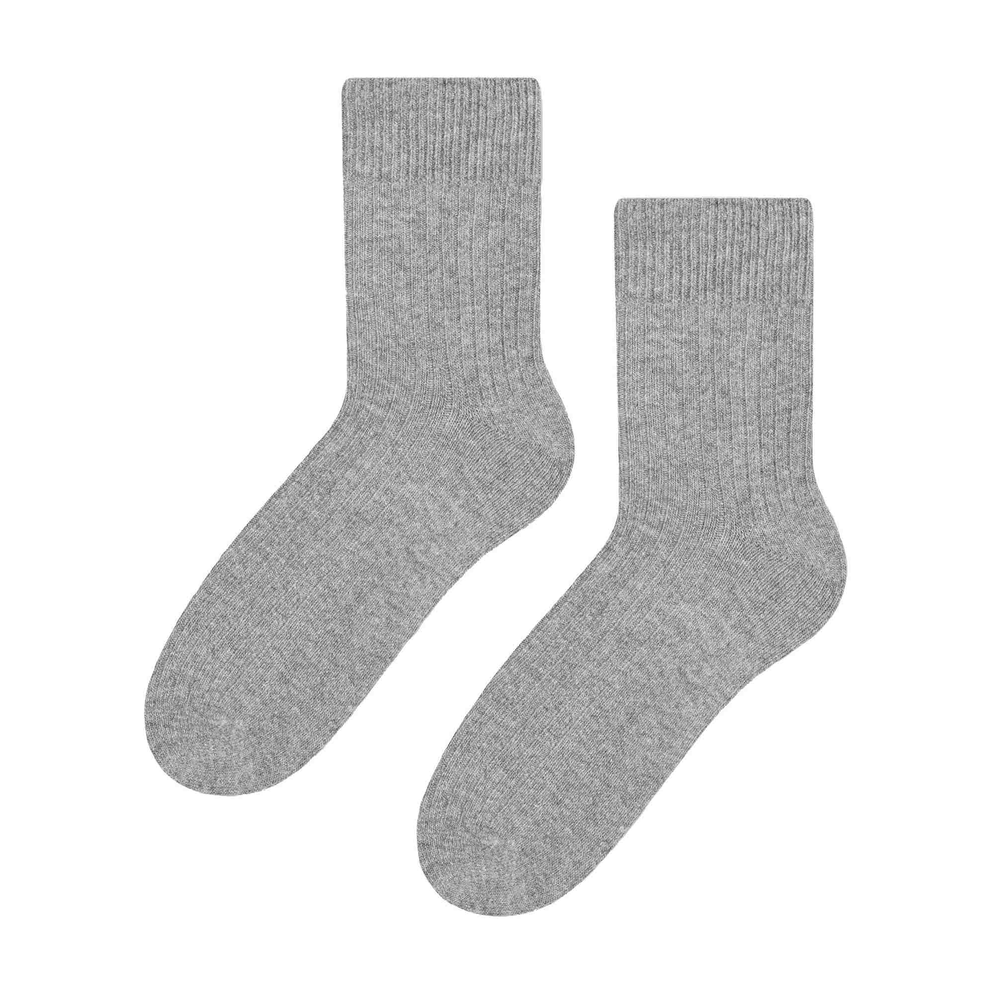 Knitted Design Ladies Wool Dress Socks for Winter – – Grey Knitted Design Ladies Wool Dress Socks for Winter – – Grey
