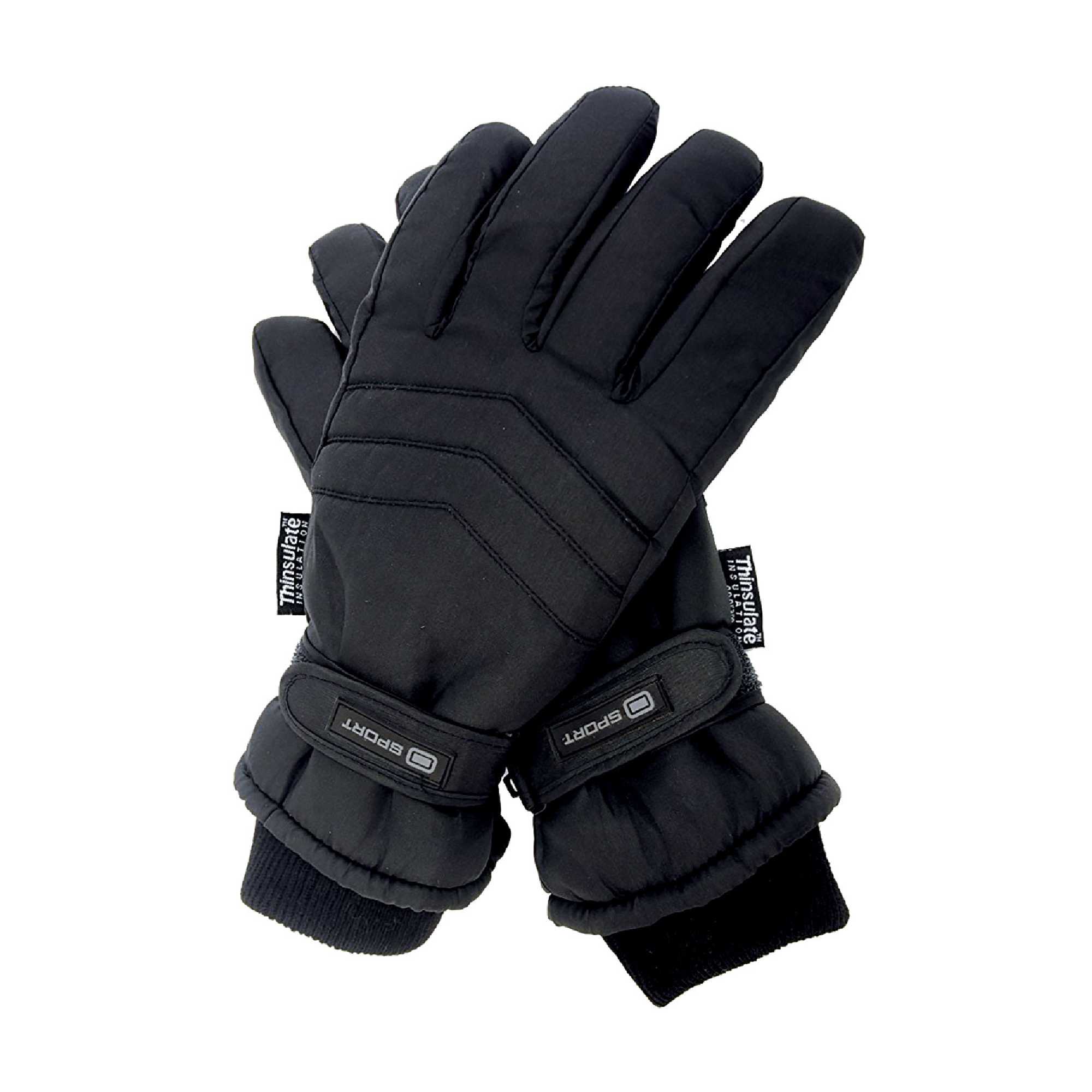Mens M Thinsulate gram Thermal Insulated Waterproof Ski Gloves – L Black Mens M Thinsulate gram Thermal Insulated Waterproof Ski Gloves – L Black