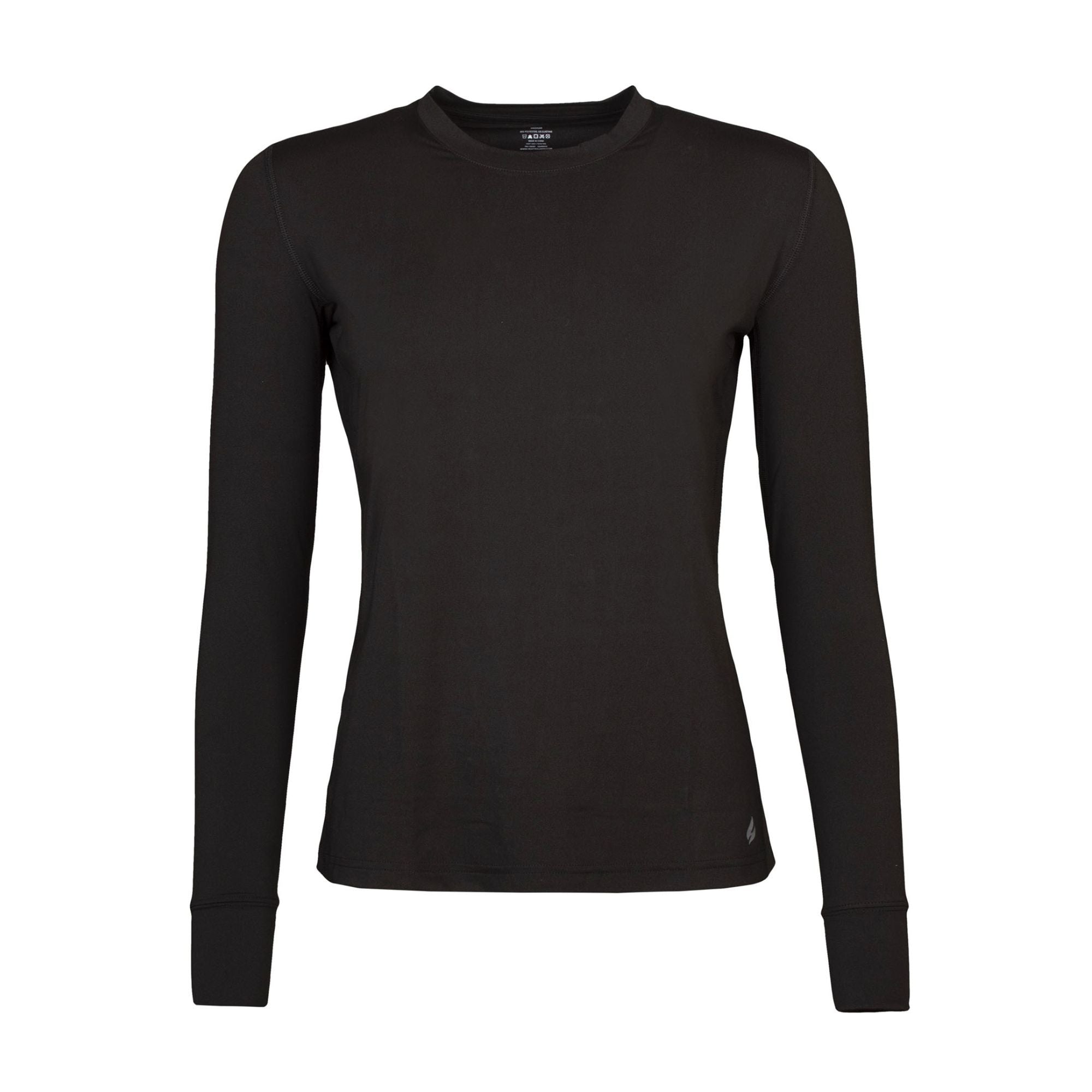 Ladies Breathable Thermal Base Layer Long Sleeve Top for Winter – M Black Ladies Breathable Thermal Base Layer Long Sleeve Top for Winter – M Black