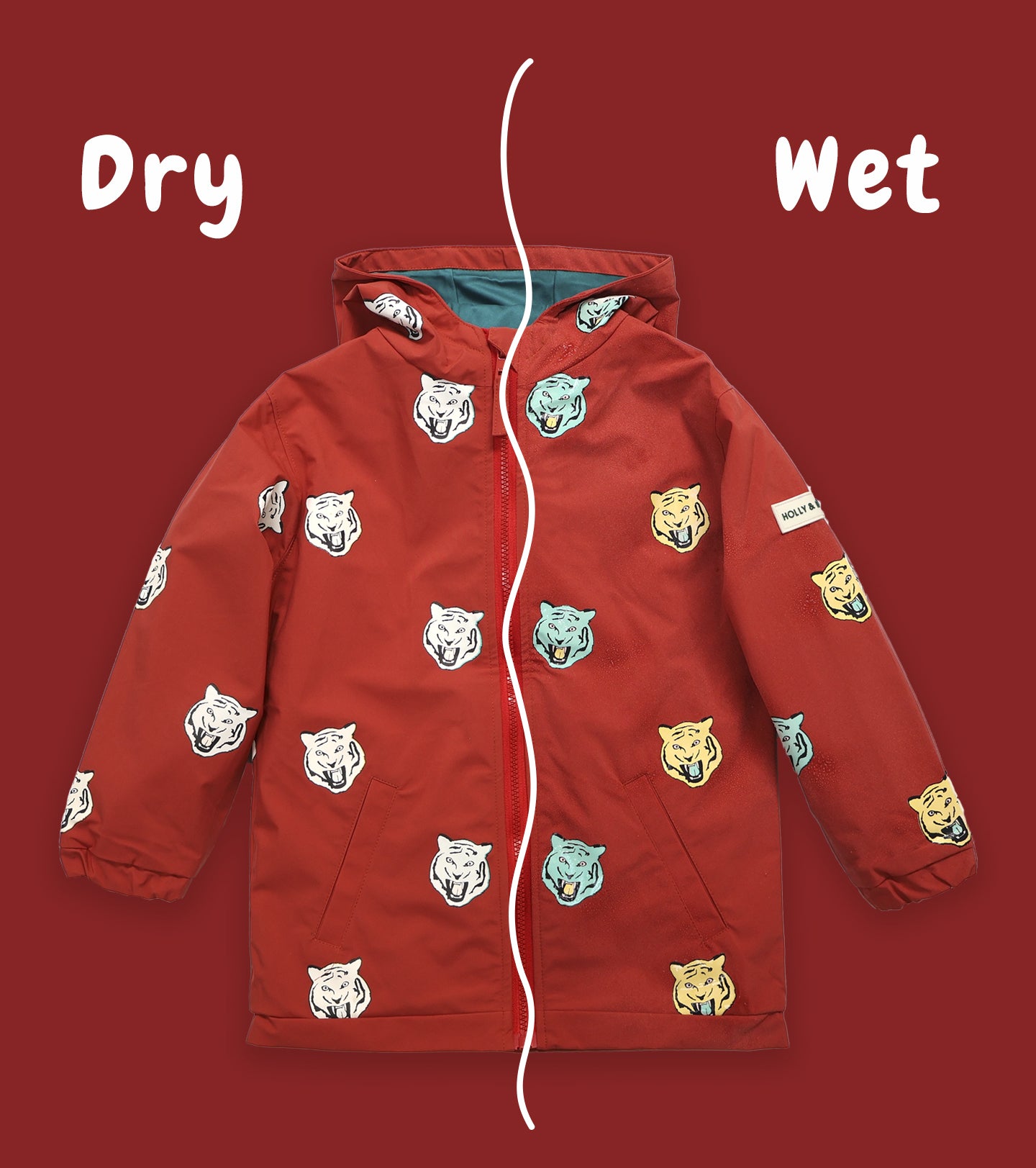 Tiger Colour Changing Raincoat Tiger Colour Changing Raincoat