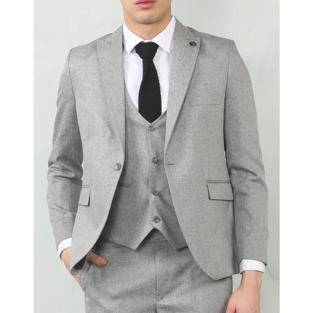 IM – Men’s Grey Tailored Fit Wedding Piece Suit – ” Jacket ” Trousers IM – Men’s Grey Tailored Fit Wedding Piece Suit – ” Jacket ” Trousers