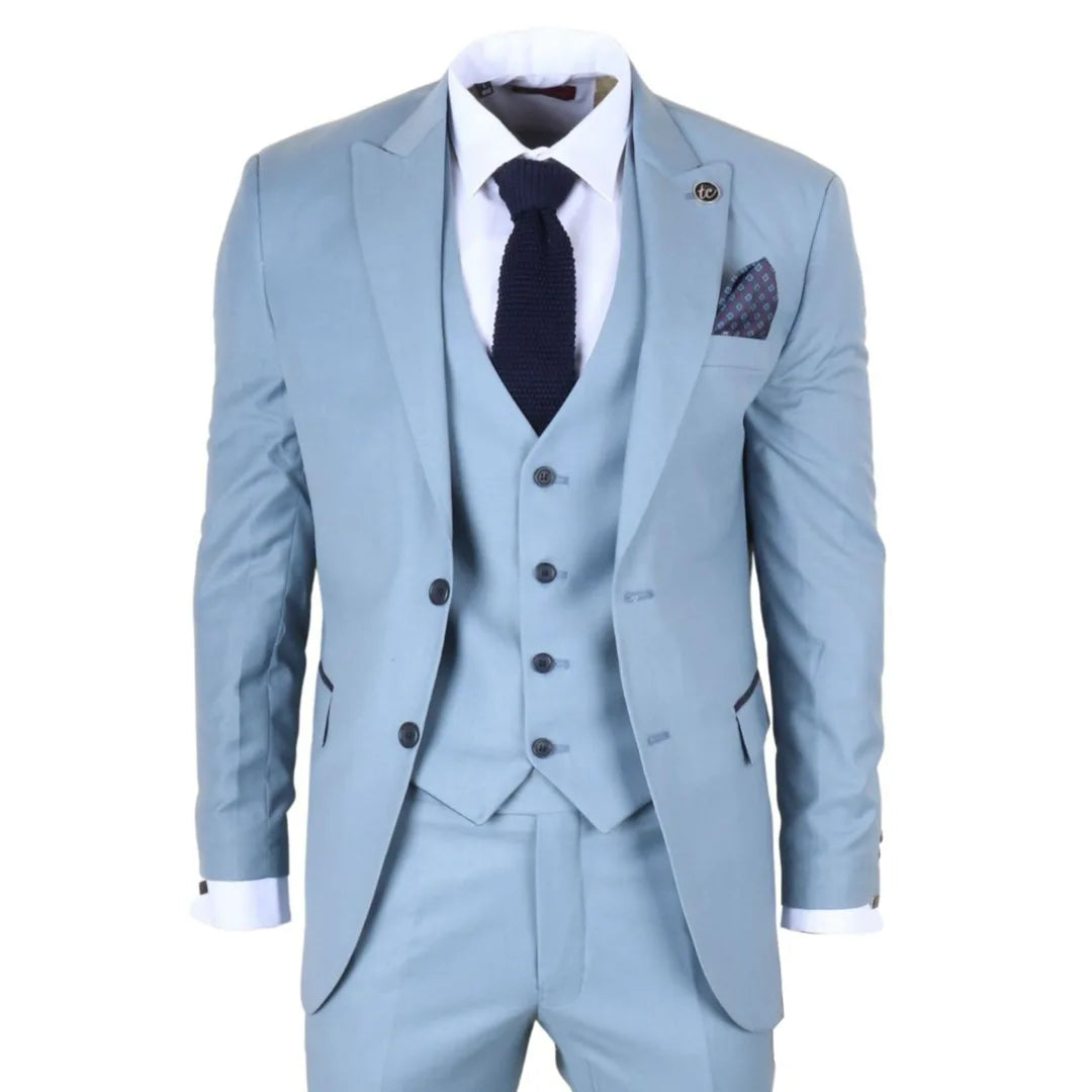 IM – Men’s Plain Turquoise Blue Piece Suit – ” Jacket ” Trousers IM – Men’s Plain Turquoise Blue Piece Suit – ” Jacket ” Trousers