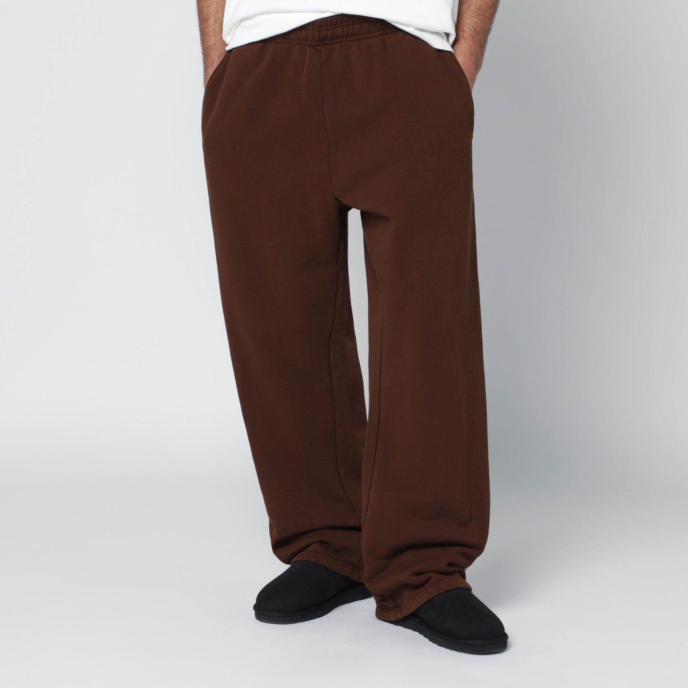 Dark brown cotton joggers Dark brown cotton joggers