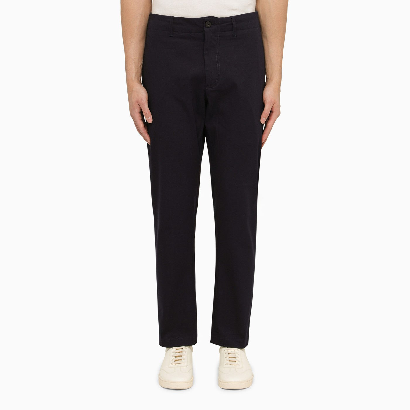 Regular blue navy cotton trousers Regular blue navy cotton trousers