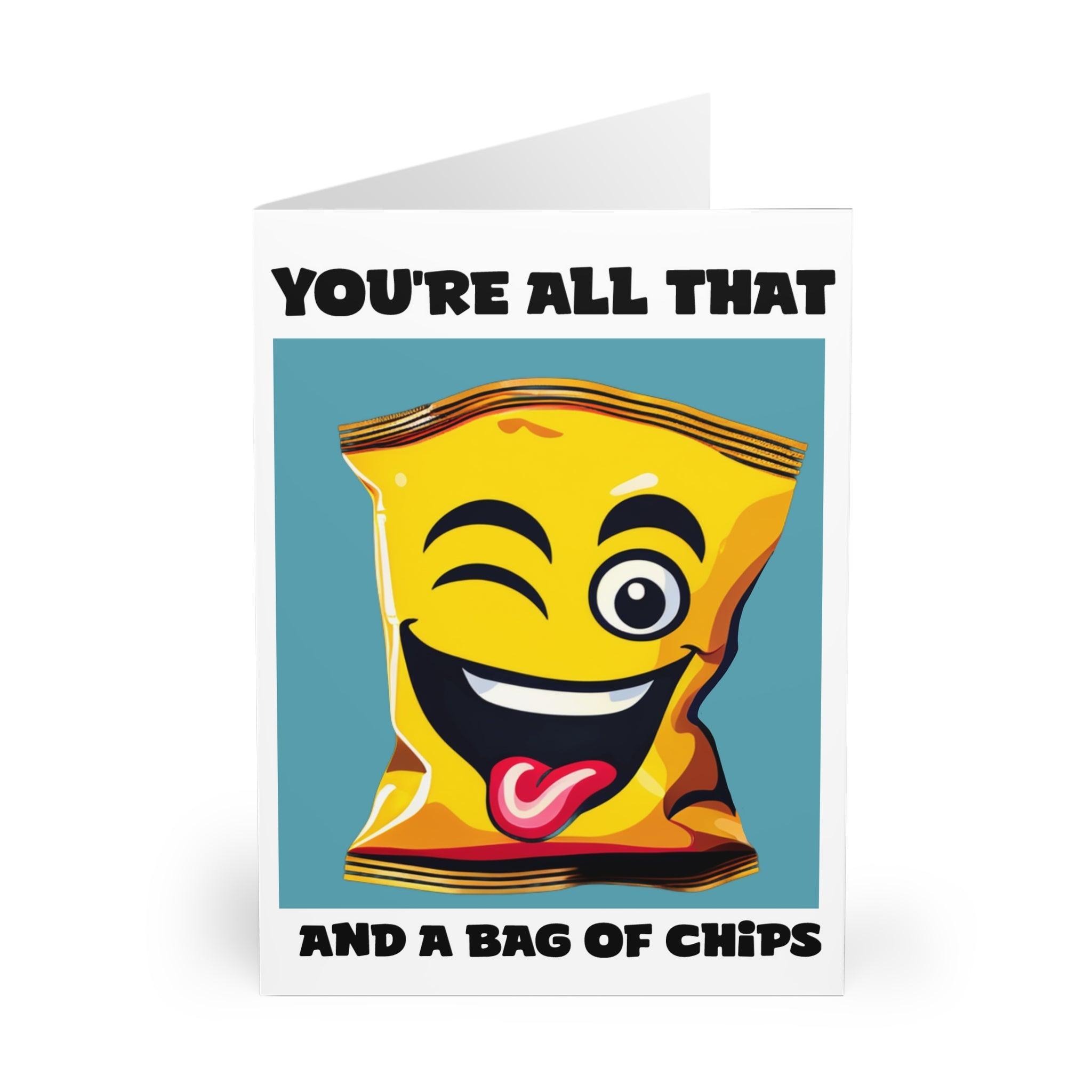 You’re All That and a Bag of Chips Funny Love Card – A Matte You’re All That and a Bag of Chips Funny Love Card – A Matte
