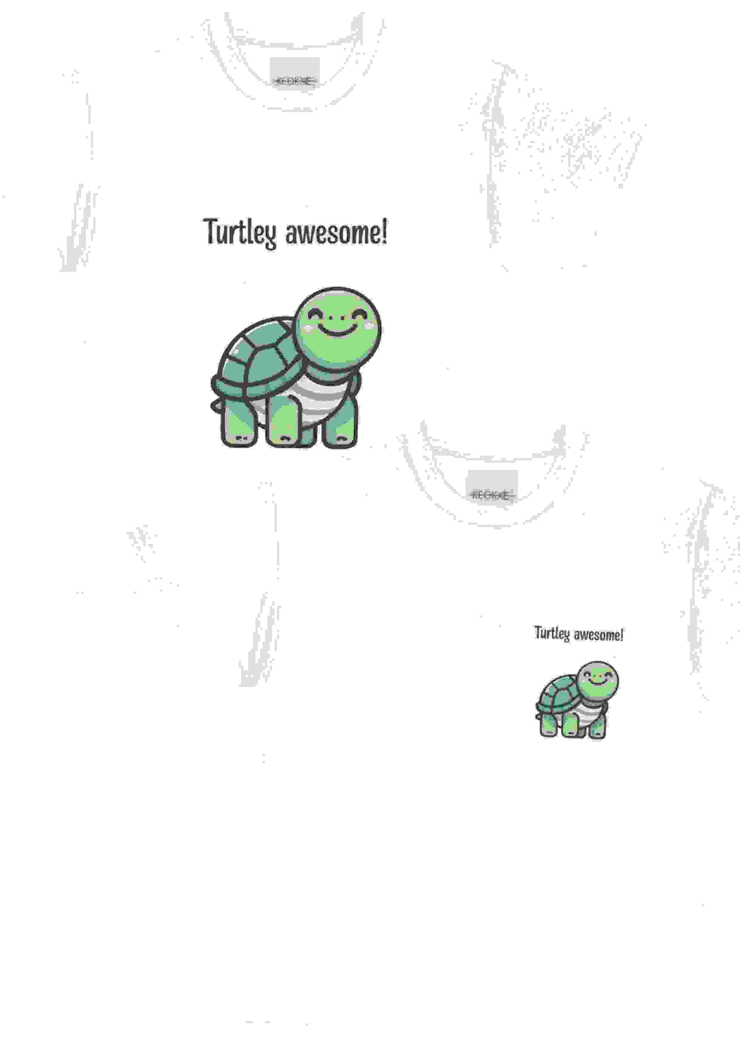 Turtley Awesome Shirt Cute Cartoon Turtle Positivity Tee – M BIG LOGO Turtley Awesome Shirt Cute Cartoon Turtle Positivity Tee – M BIG LOGO