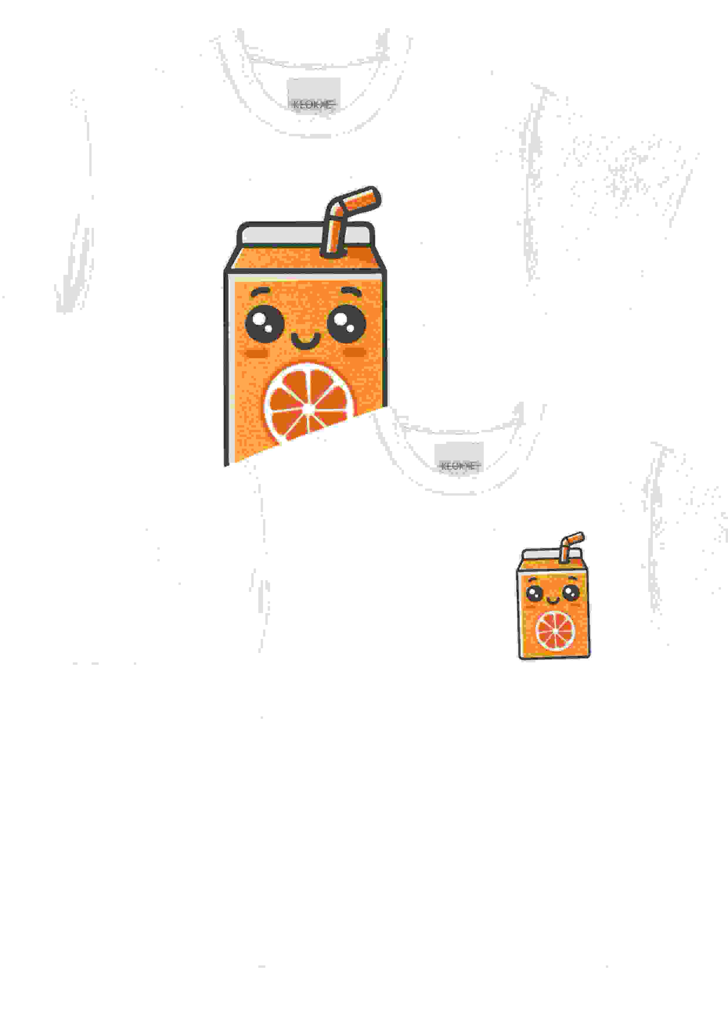 Orange juice box shirt – S BIG LOGO Orange juice box shirt – S BIG LOGO