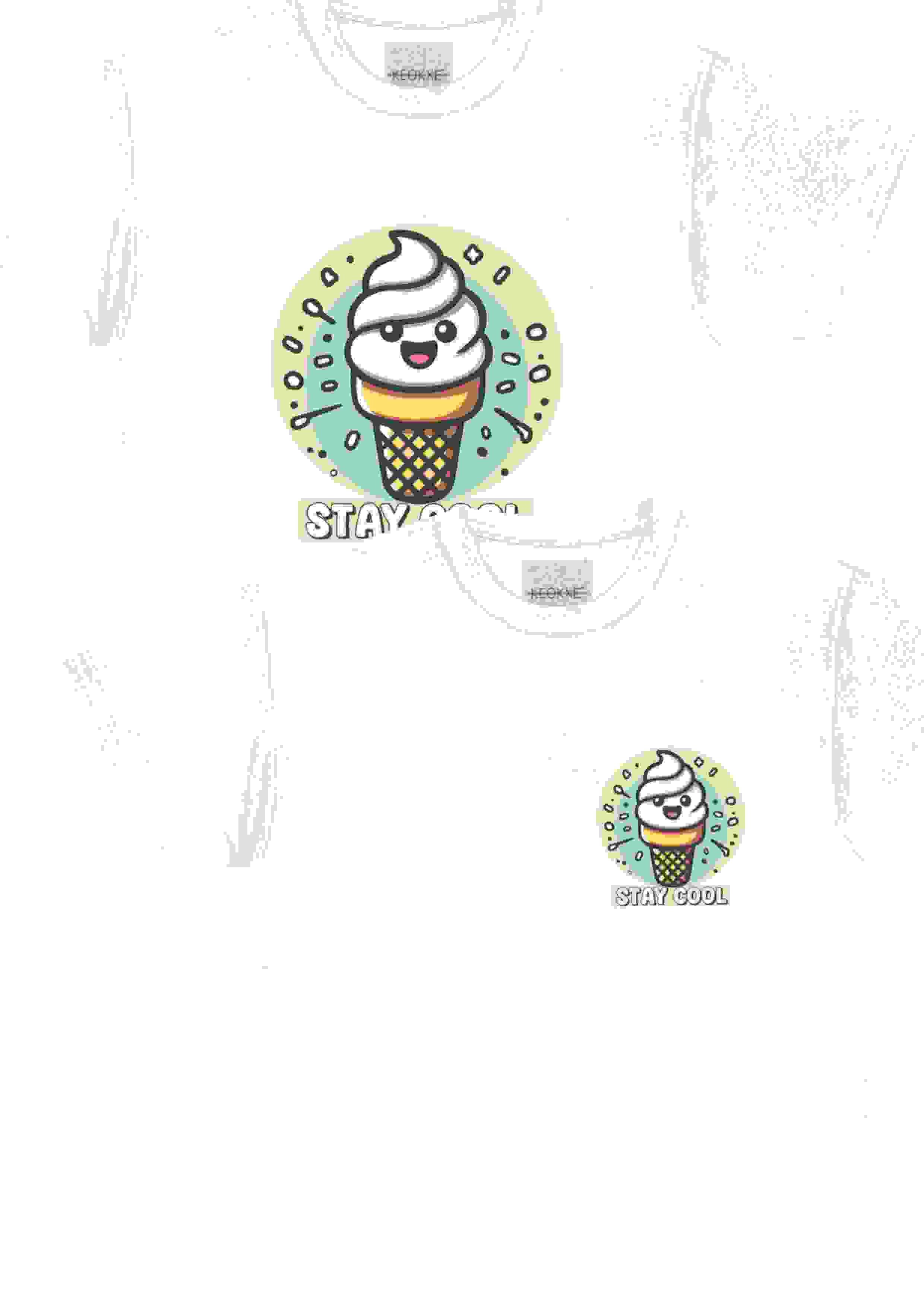 Stay Cool Ice cream shirt – S BIG LOGO Stay Cool Ice cream shirt – S BIG LOGO
