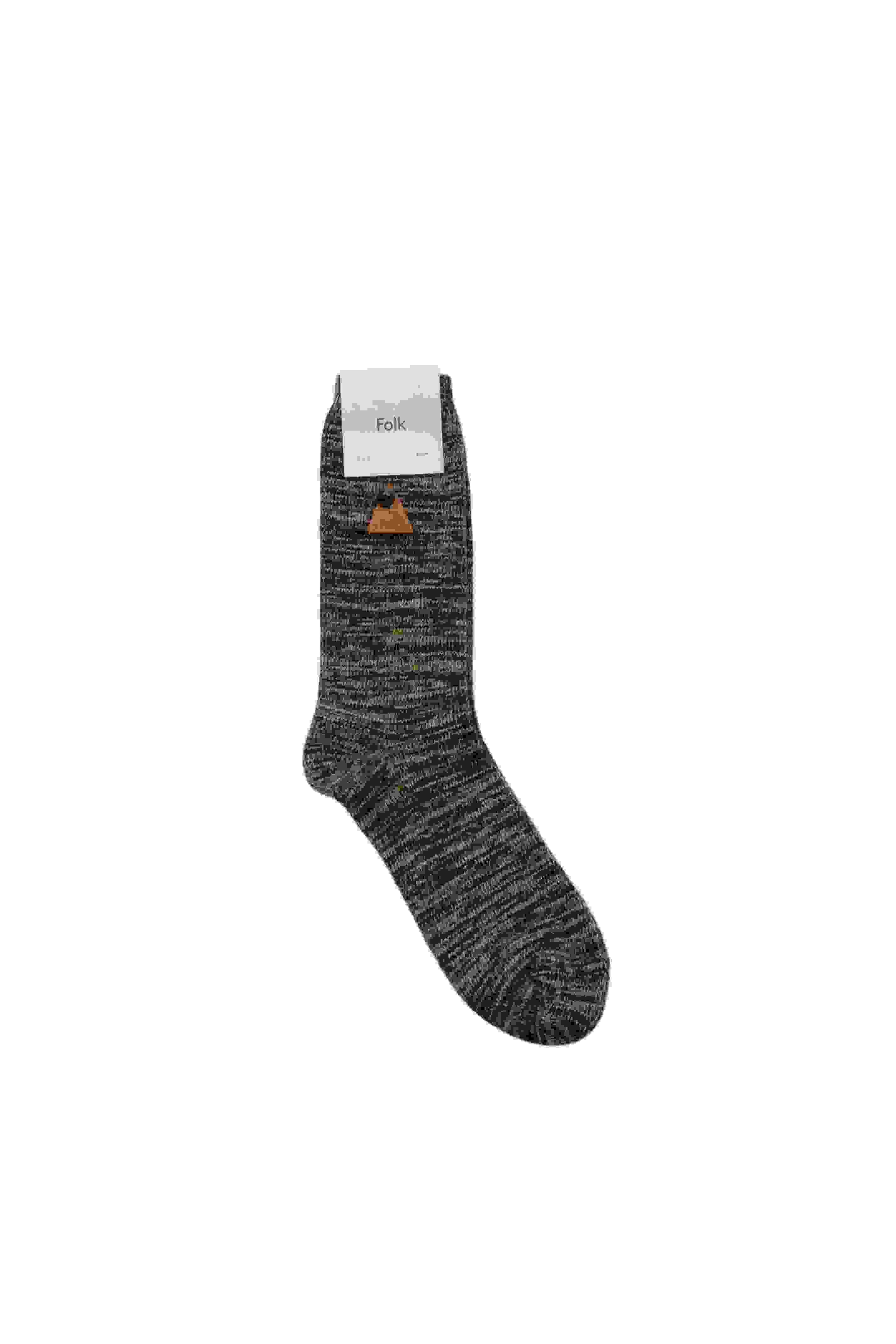 Melange Socks – Navy Tan Mix – – Melange Socks – Navy Tan Mix – –