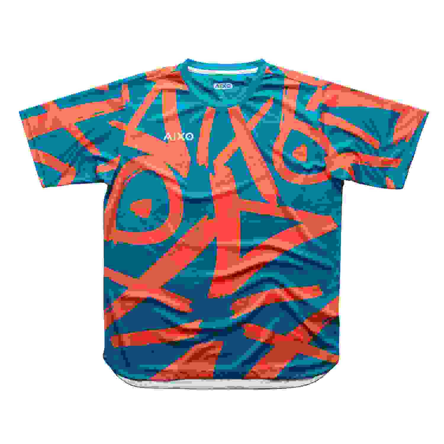 Aixo Tagged Mens T Shirt Teal Aixo Tagged Mens T Shirt Teal