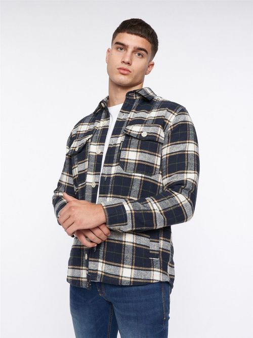 Francore Overshirt Navy Check Francore Overshirt Navy Check