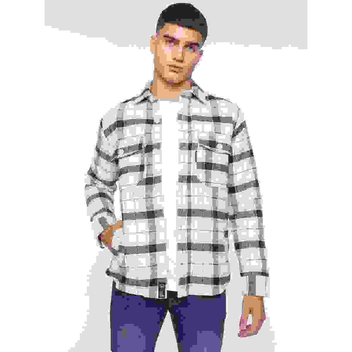 Francore Overshirt Off White Check Francore Overshirt Off White Check