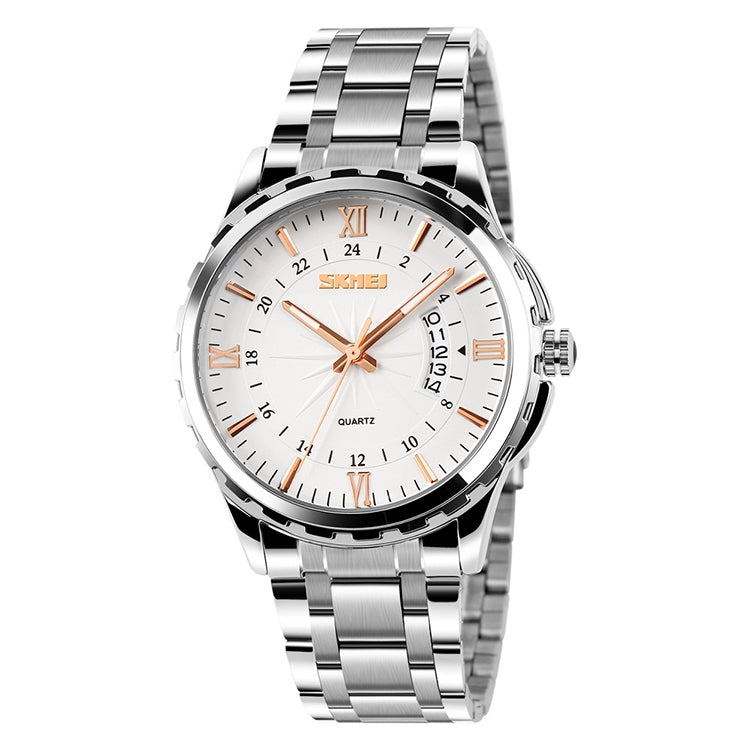 SKMEI Multifunctional Outdoor Fashion Business Waterproof Silver Shell Quartz Wrist Watch SKMEI Multifunctional Outdoor Fashion Business Waterproof Silver Shell Quartz Wrist Watch