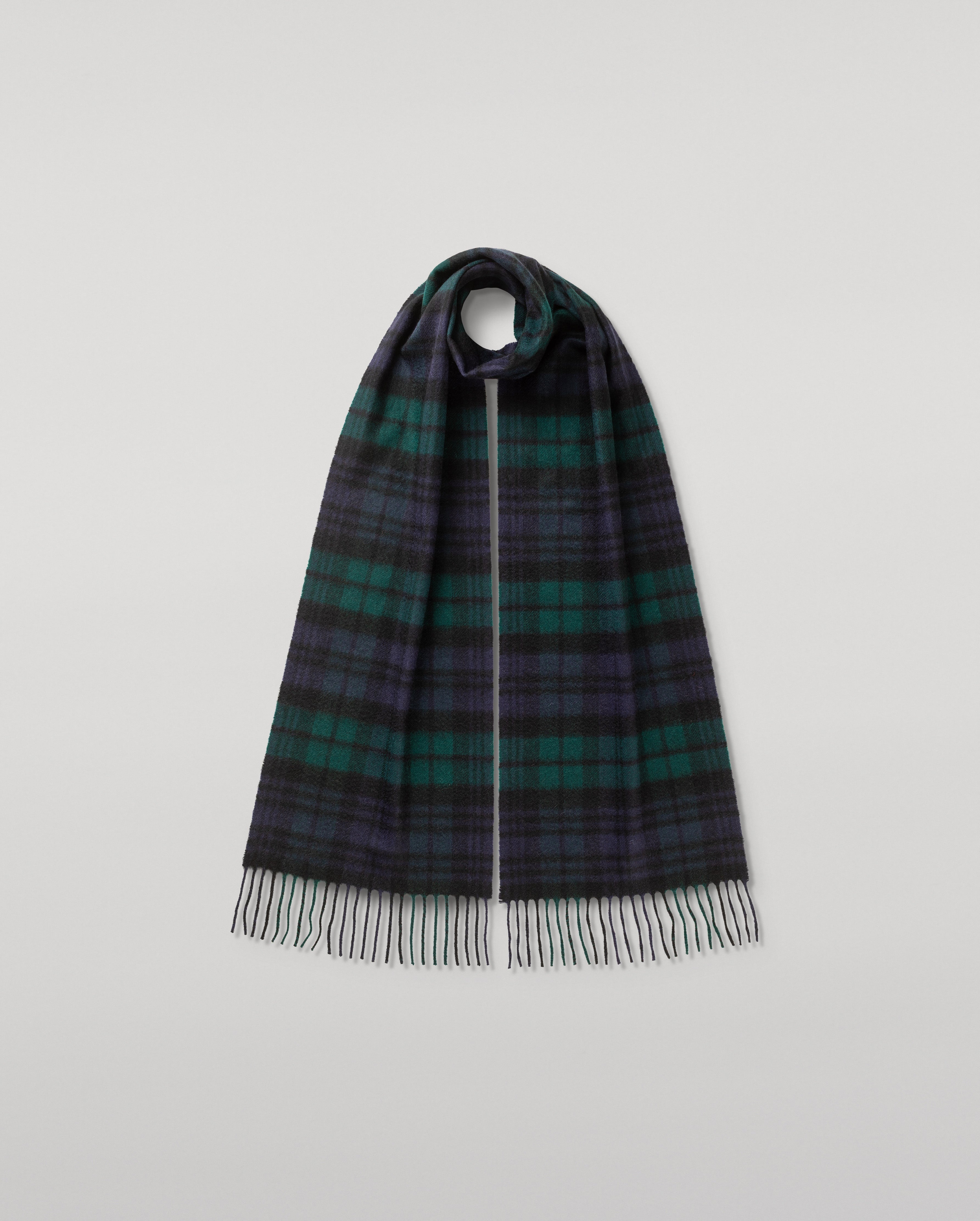 Black Watch Tartan Cashmere Scarf Black Watch Tartan Cashmere Scarf