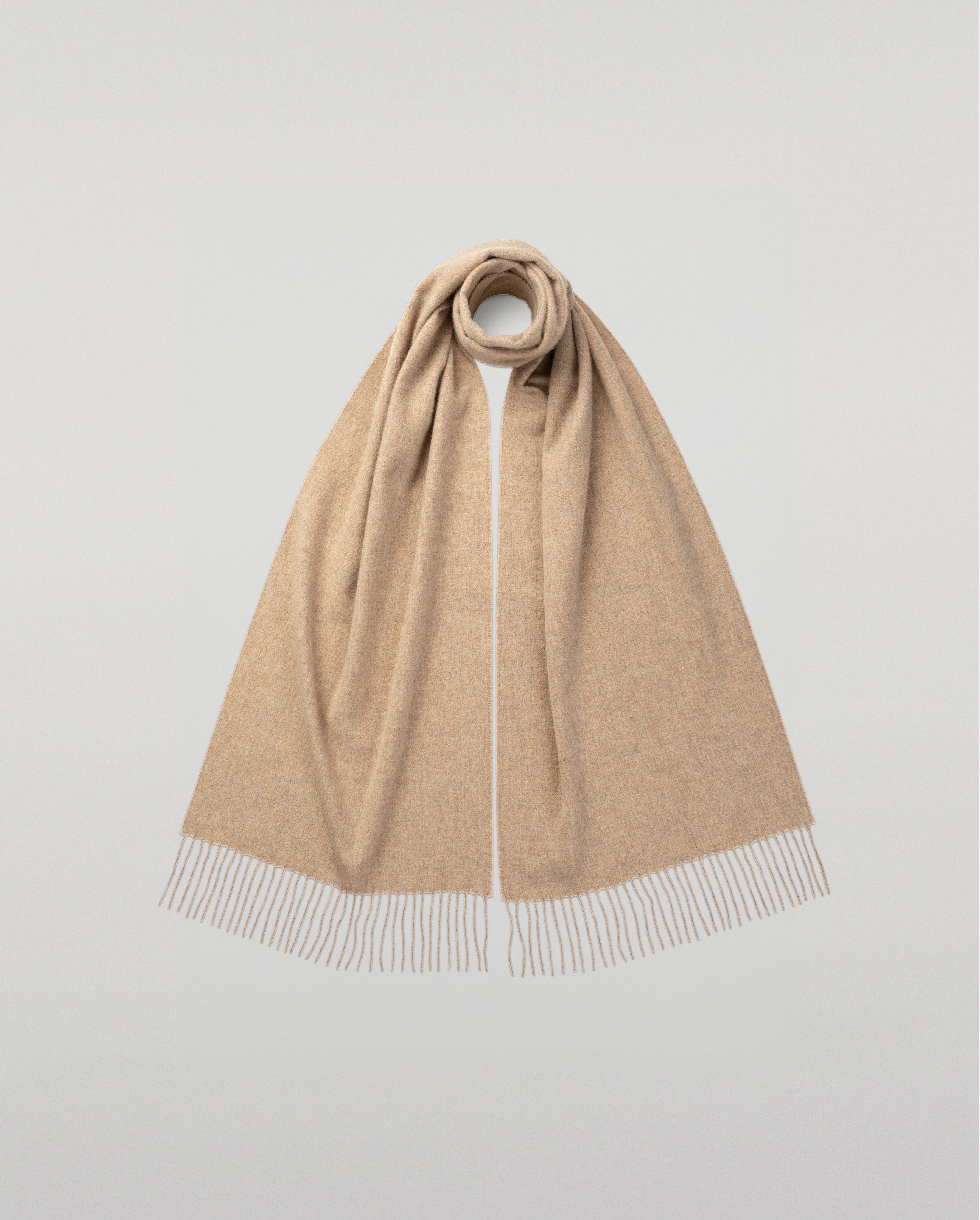 Wide Natural Cashmere Scarf Wide Natural Cashmere Scarf