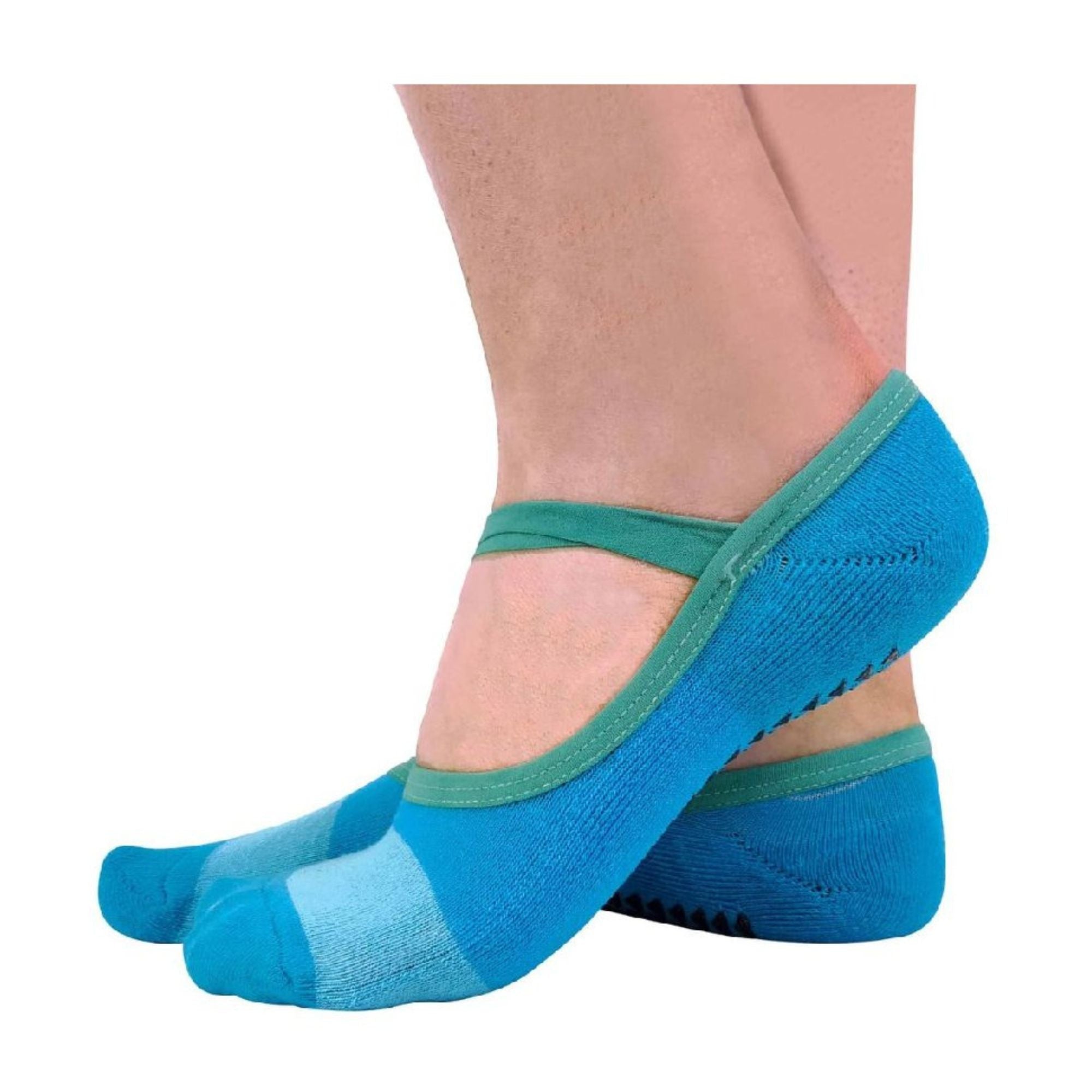 Ladies Cotton Non Slip Yoga Socks with Straps Multipack Options – – Blue Pack Ladies Cotton Non Slip Yoga Socks with Straps Multipack Options – – Blue Pack