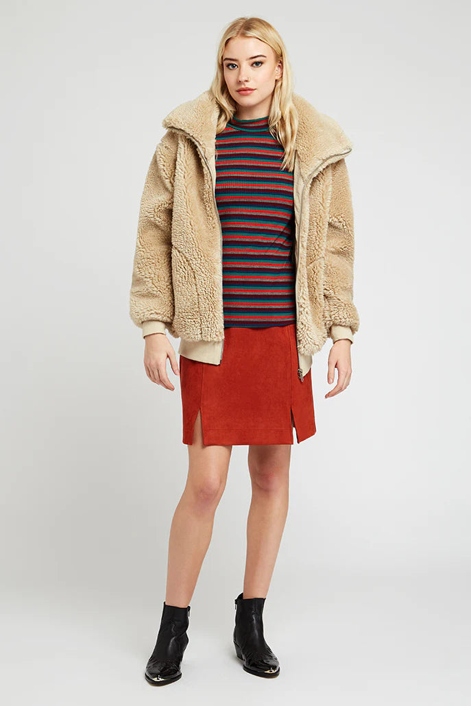 Woody Borg Oversized Bomber Jacket – Ivory Woody Borg Oversized Bomber Jacket – Ivory