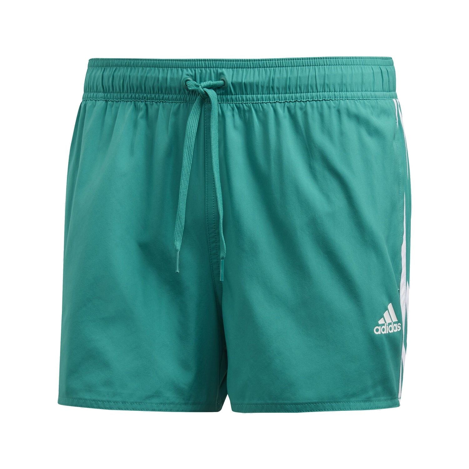 adidas -Stripes CLX Swim Shorts – Green – Green adidas -Stripes CLX Swim Shorts – Green – Green