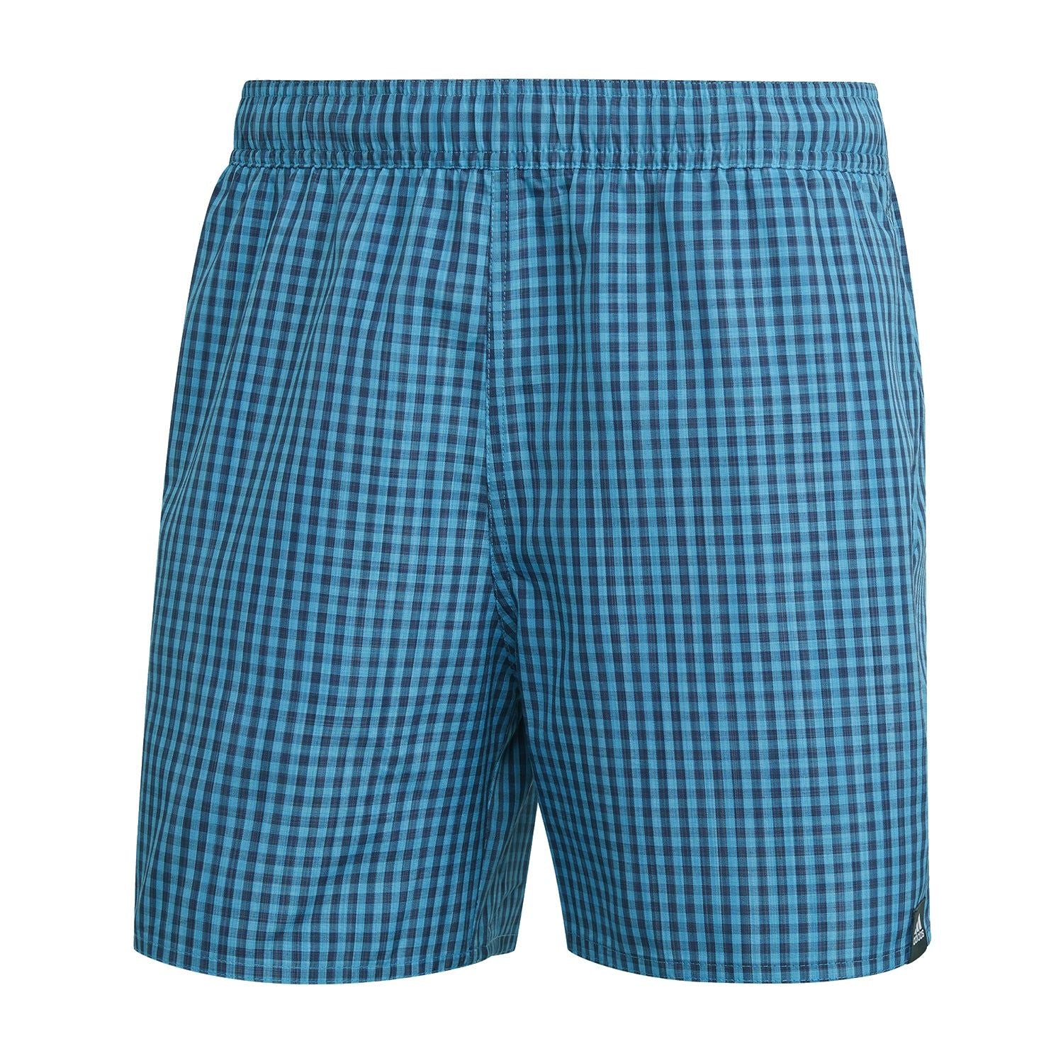 adidas Check CLX Swim Shorts – Shock Cyan Blue – ” S Blue