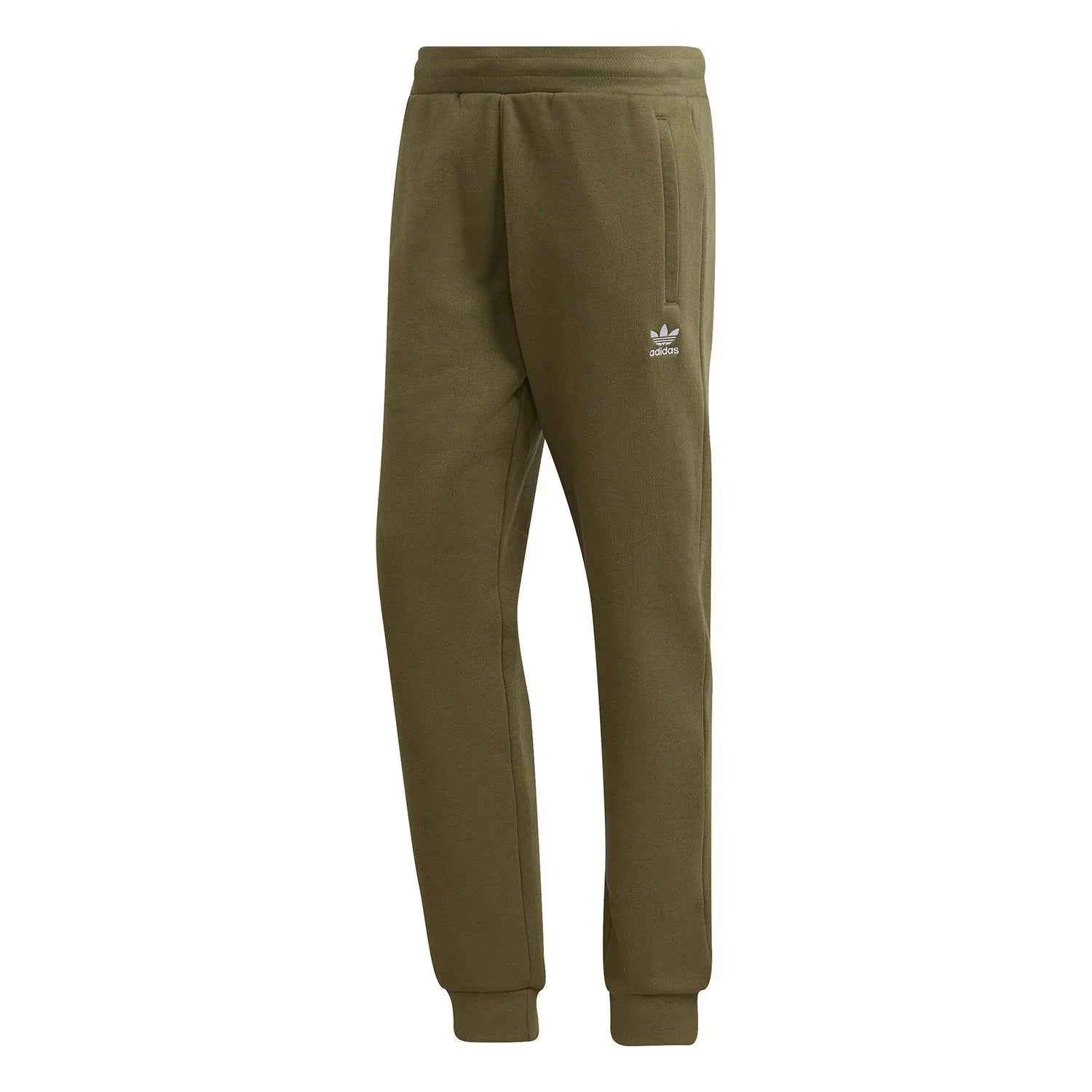 adidas Origina;s Adicolor Essentials Trefoil Joggers – Focus Olive Green – S Green